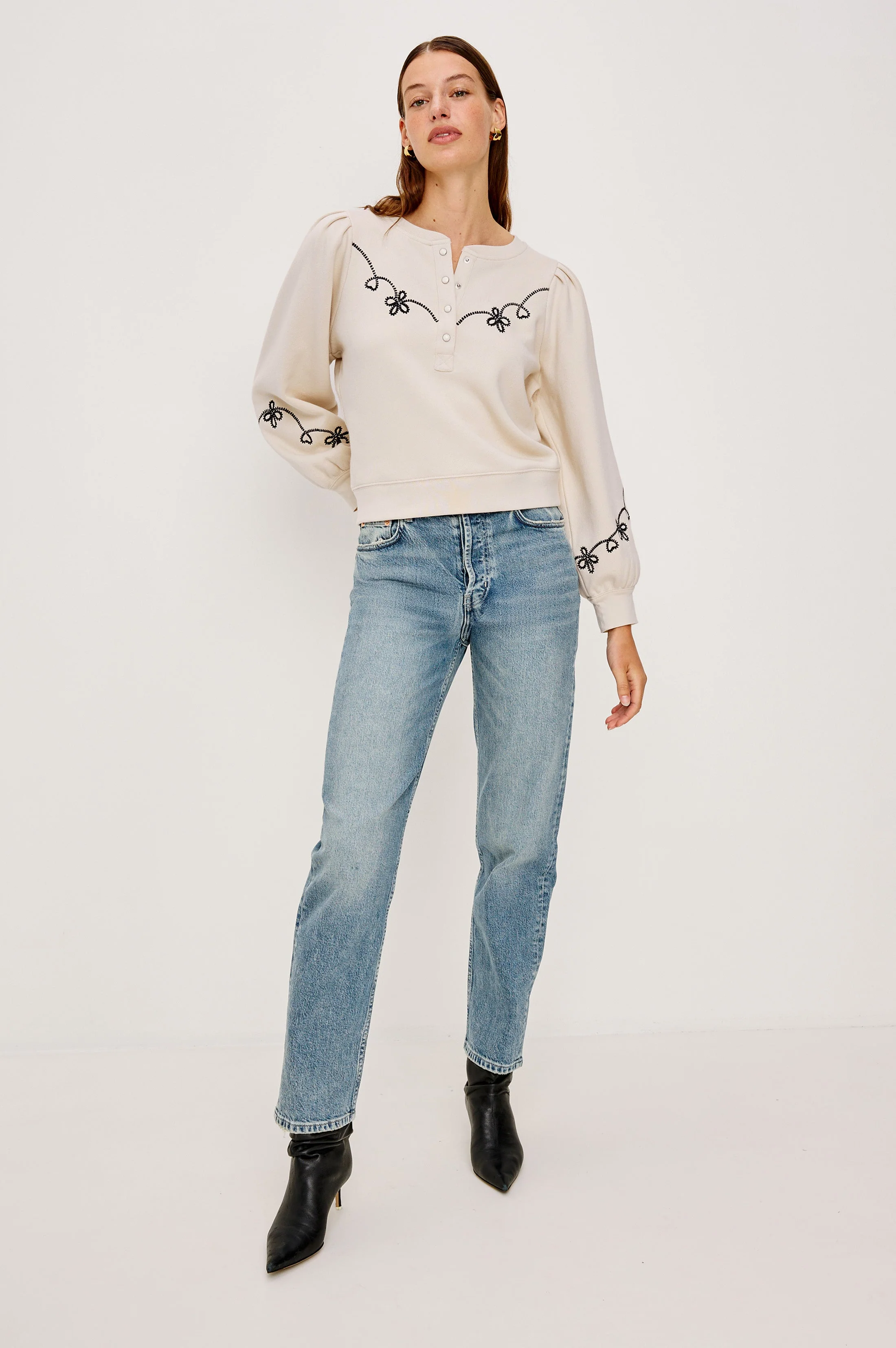 HANNE SWEATSHIRT - ECRU - Image 3
