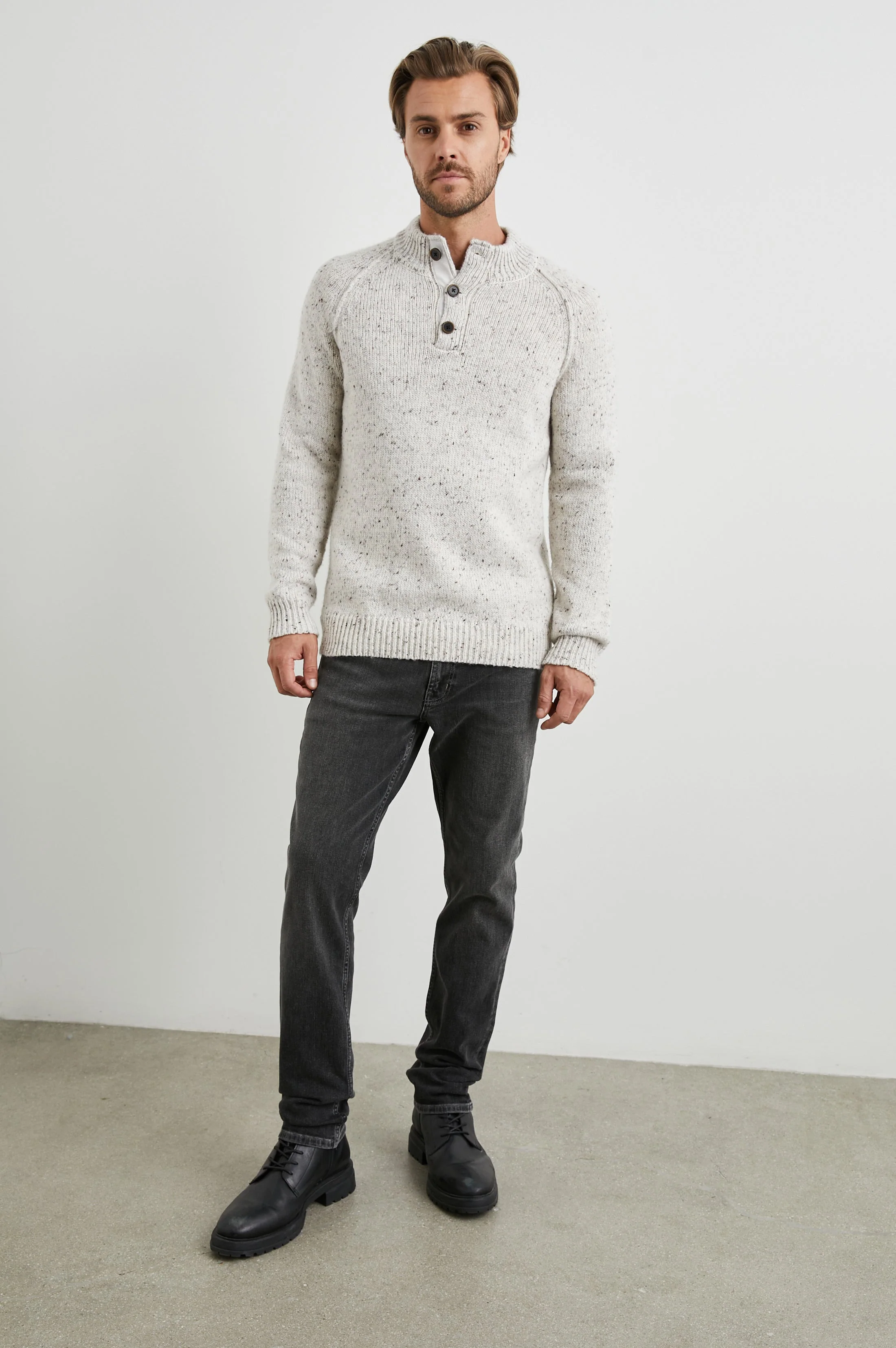 HARDING SWEATER - NATURAL NEP - Image 3