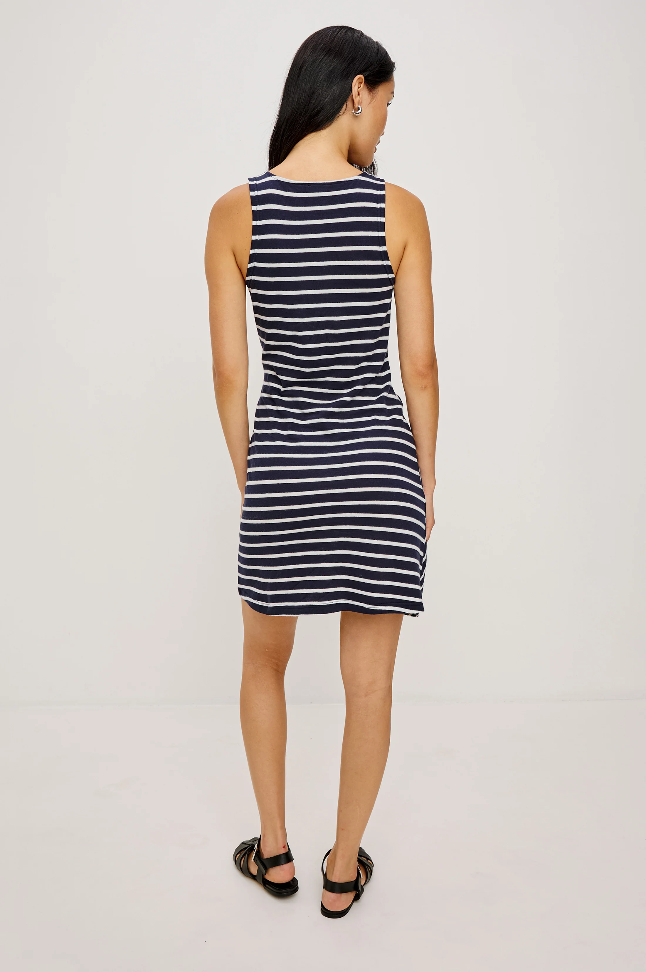 HARRIET DRESS - NAVY IVORY STRIPE - Image 5