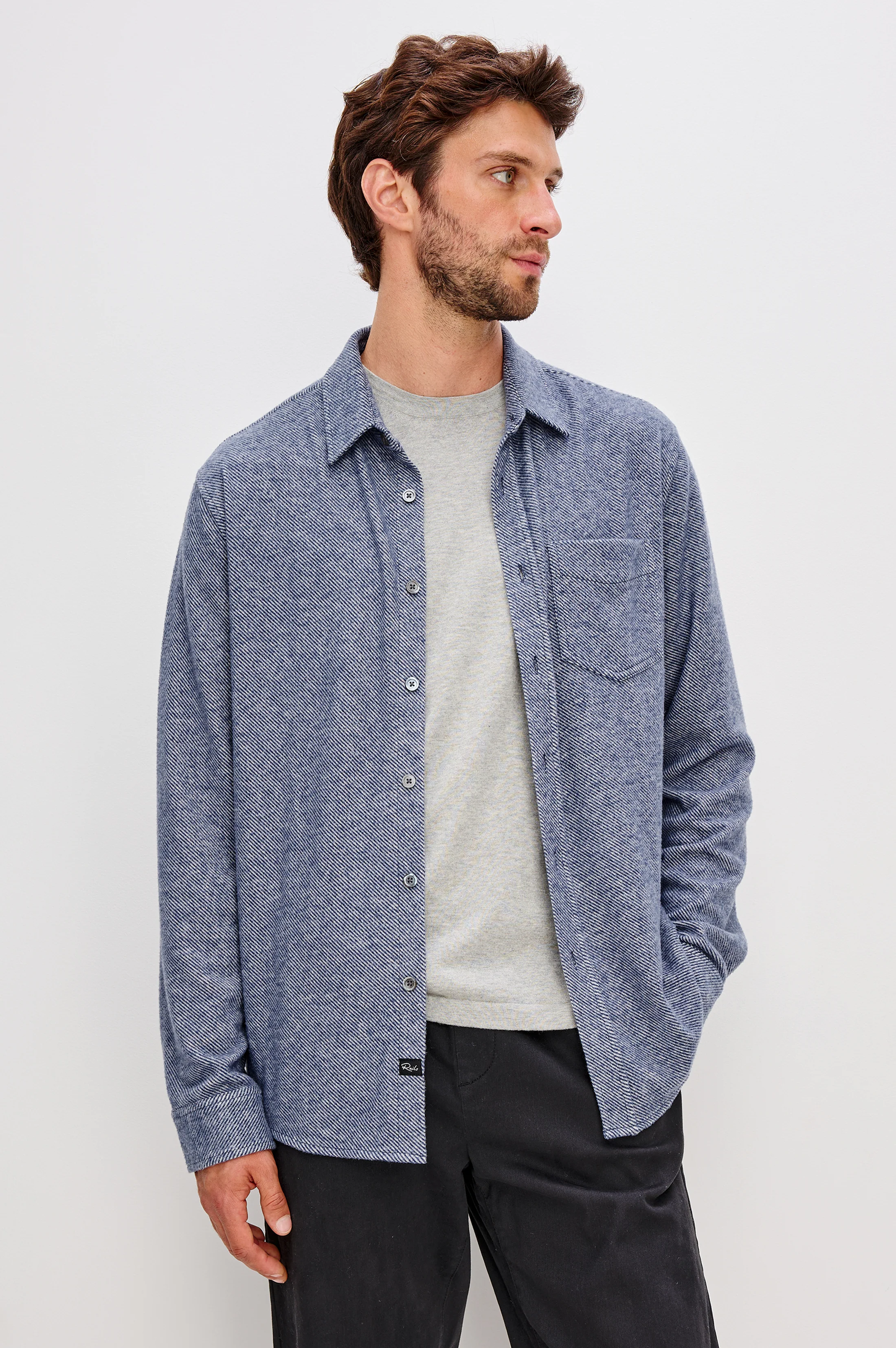 HAWKE SHIRT - MARINE TWILL