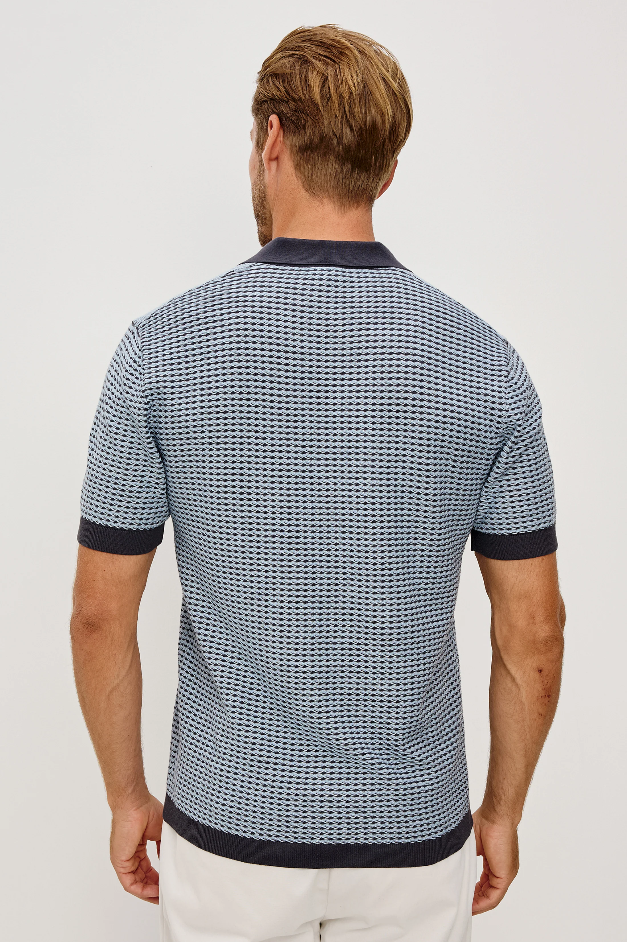 HAYDEN POLO SHIRT - BLUE LAGOON RIPPLE - Image 5