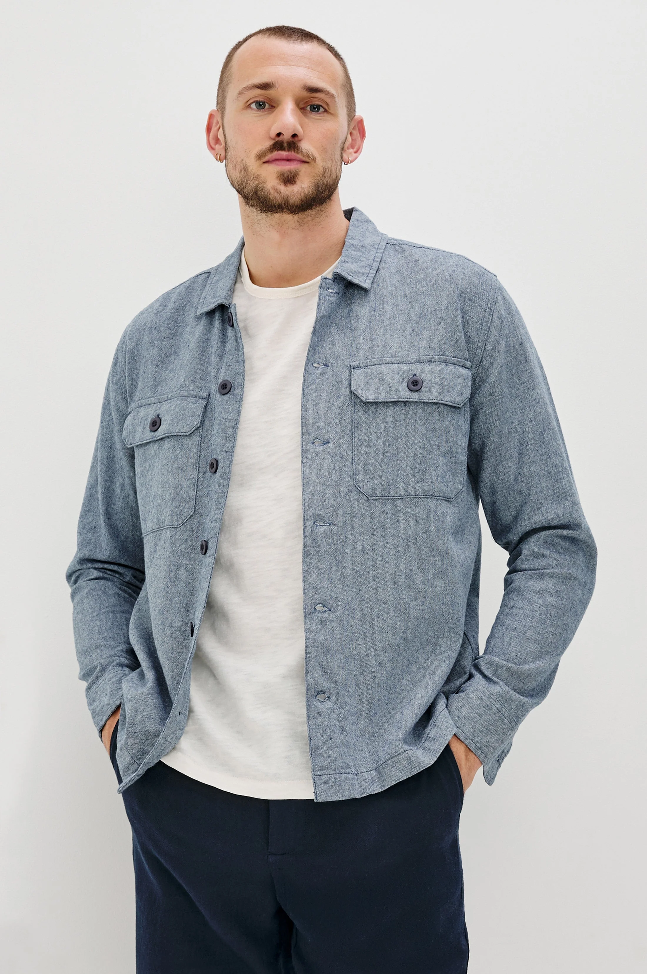 HAYES SHIRT JACKET - BLUE MIRAGE - Image 2
