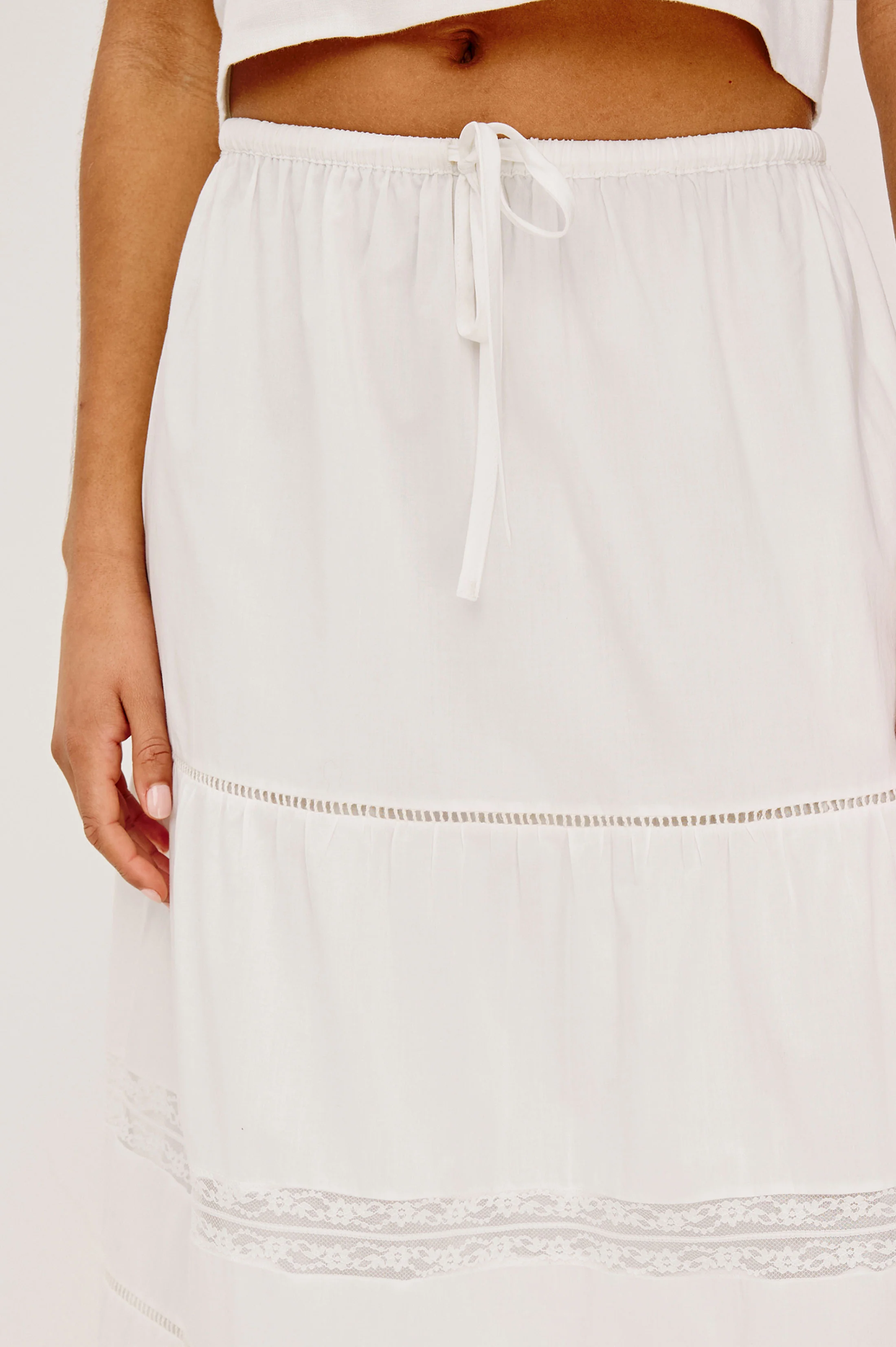 HETTIE SKIRT - WHITE - Image 2