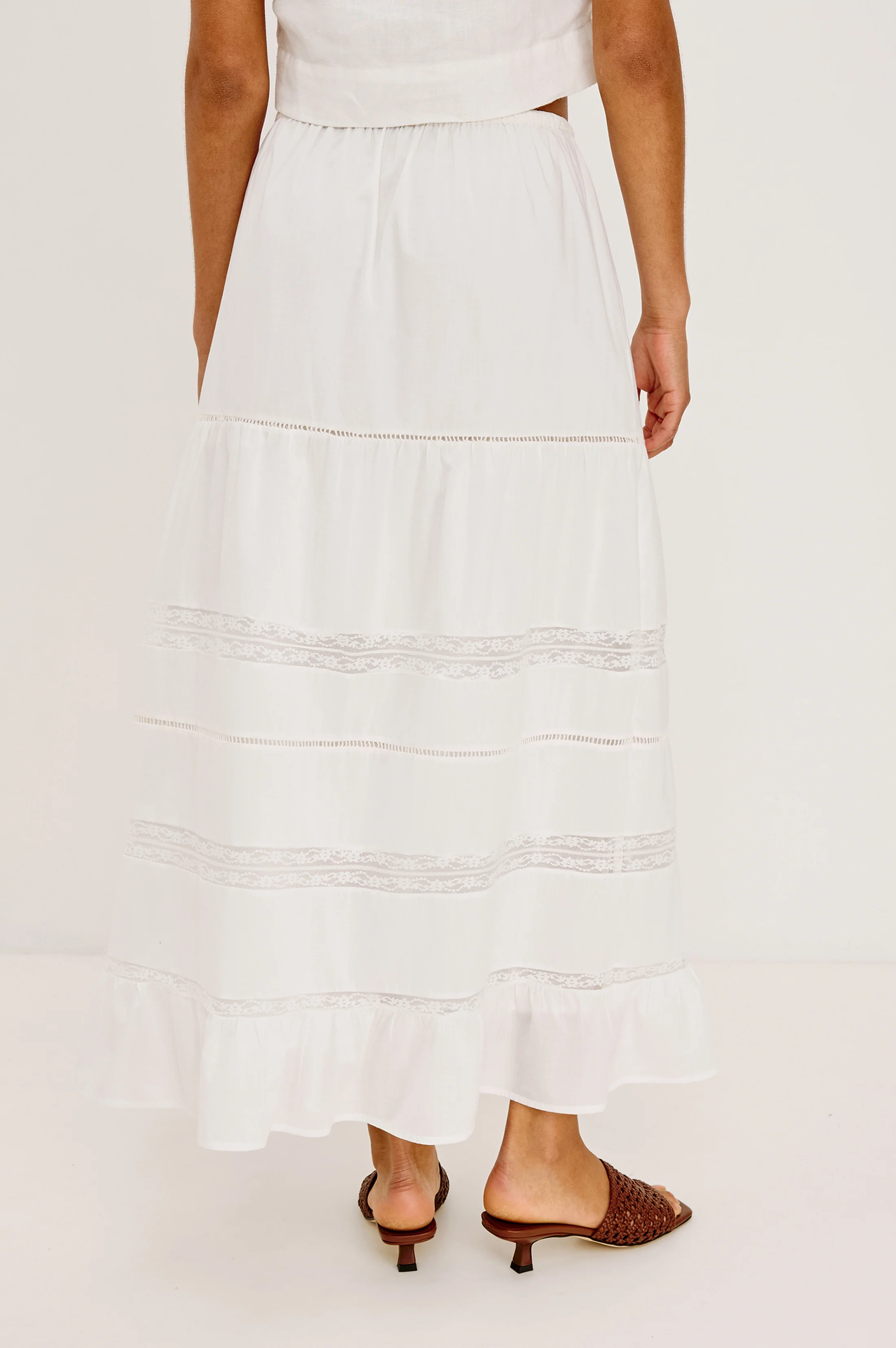 HETTIE SKIRT - WHITE - Image 5