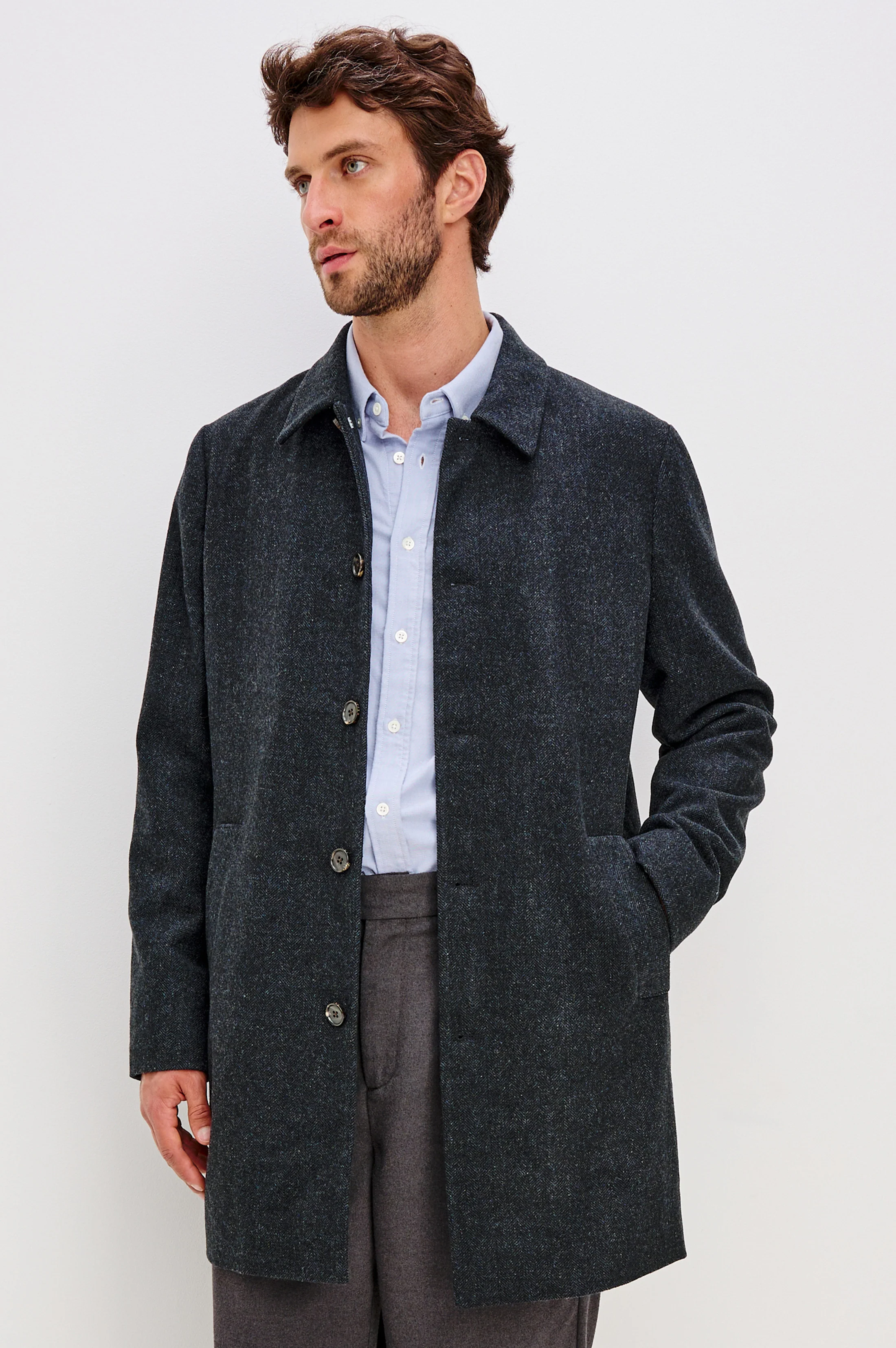 HOCKNEY OVERCOAT - CELESTIAL TWEED