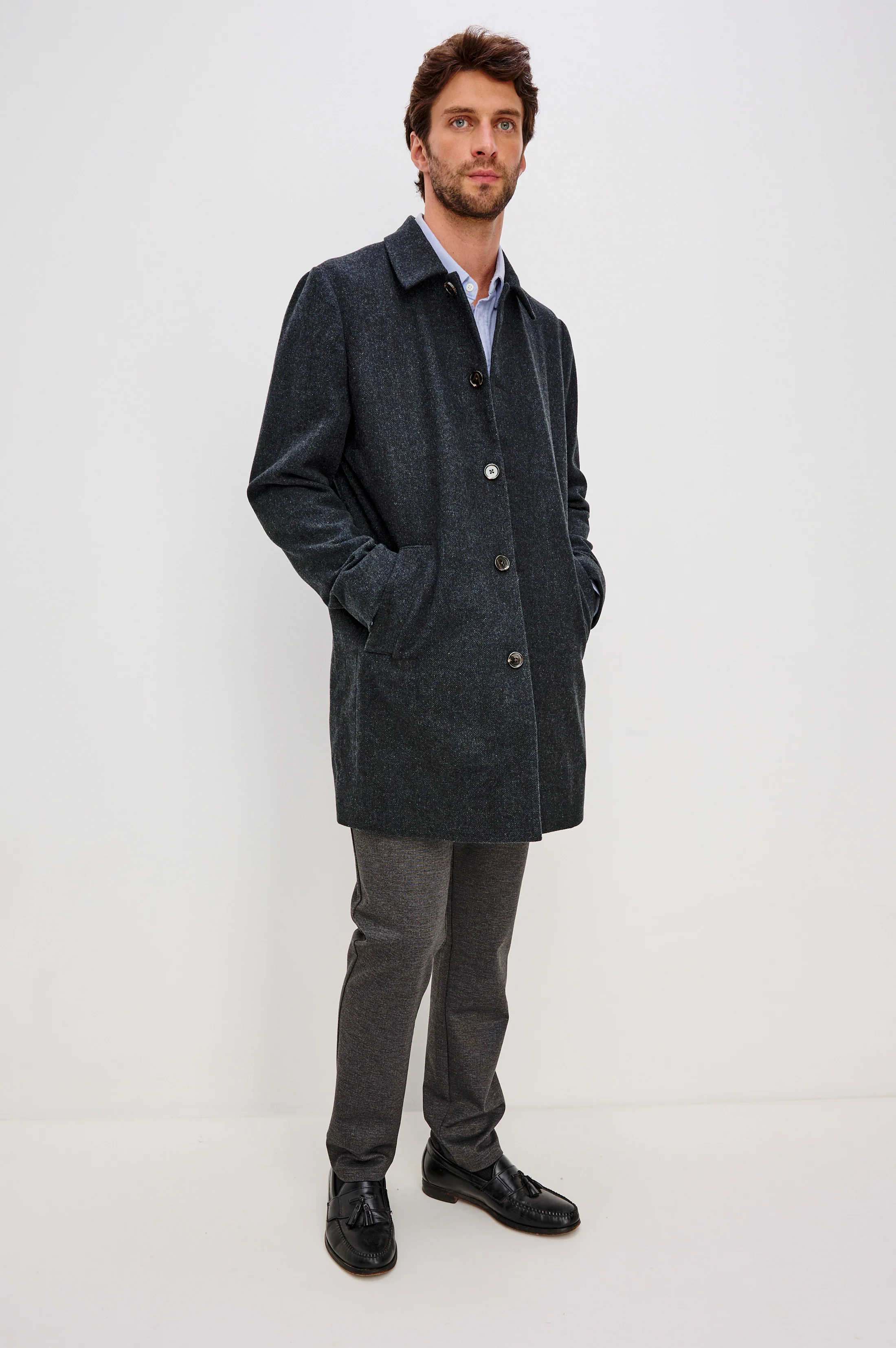 HOCKNEY OVERCOAT - CELESTIAL TWEED - Image 3