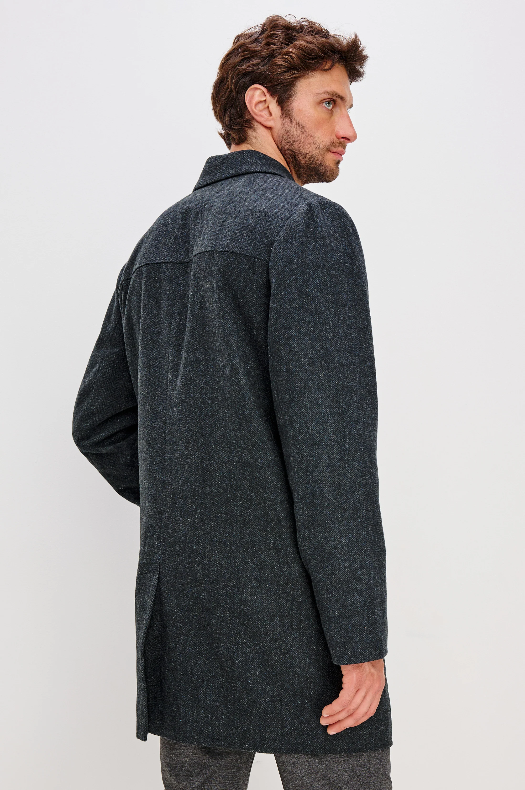 HOCKNEY OVERCOAT - CELESTIAL TWEED - Image 4