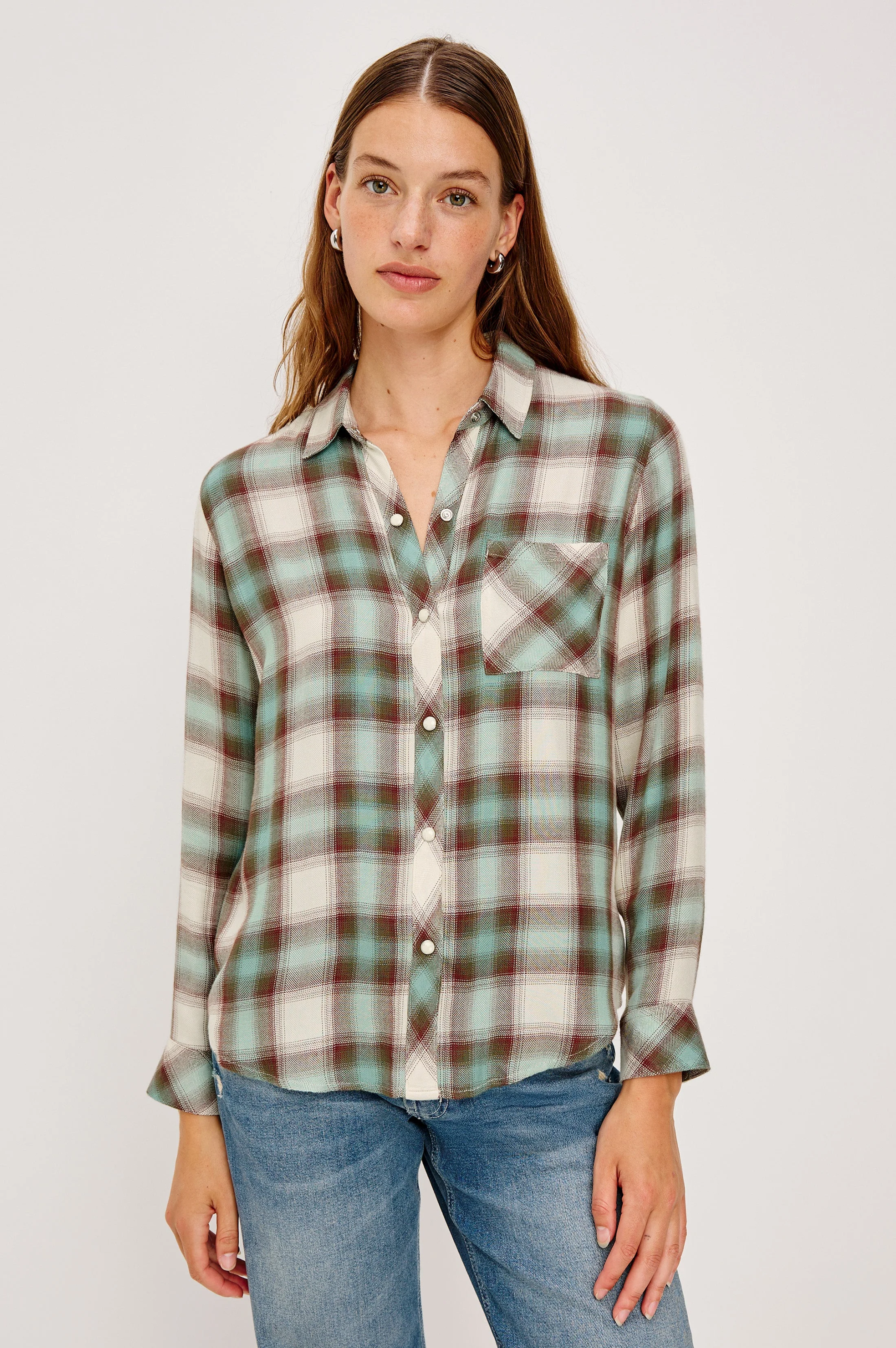 HUNTER SHIRT - BIRCH OLIVE TEAL - Image 3