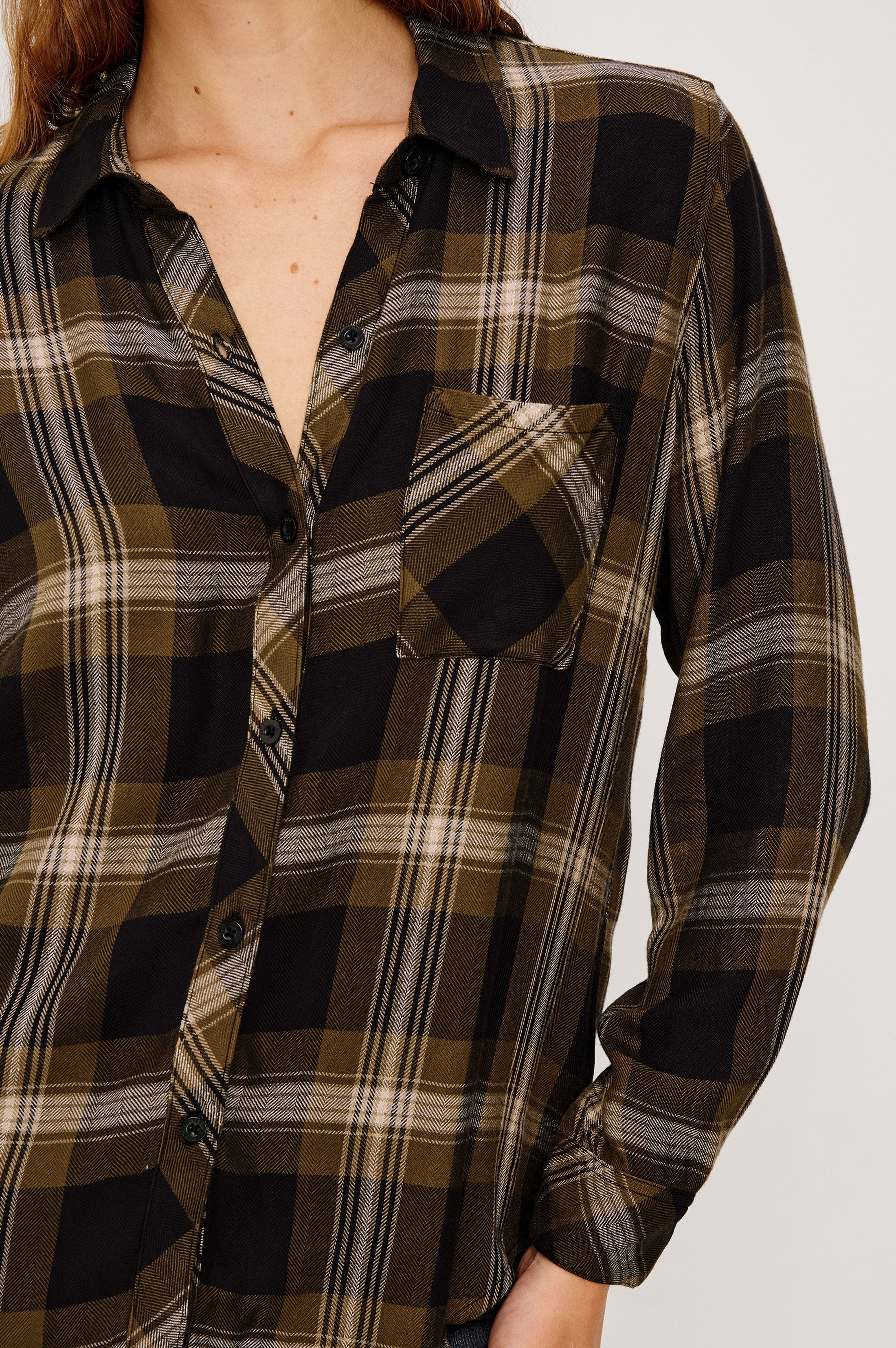 HUNTER SHIRT - BLACK CARMEL LUREX - Image 2
