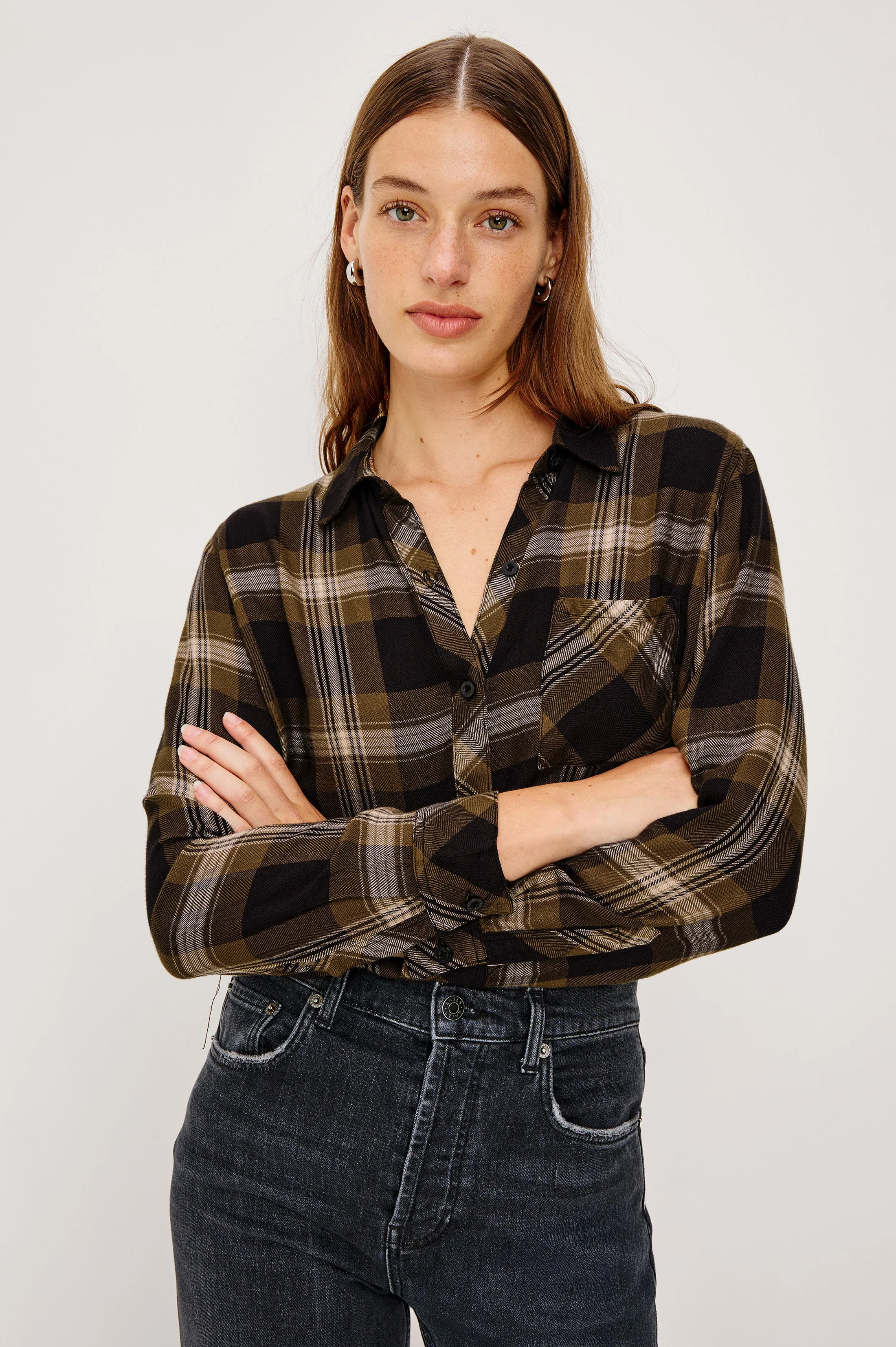 HUNTER SHIRT - BLACK CARMEL LUREX - Image 3