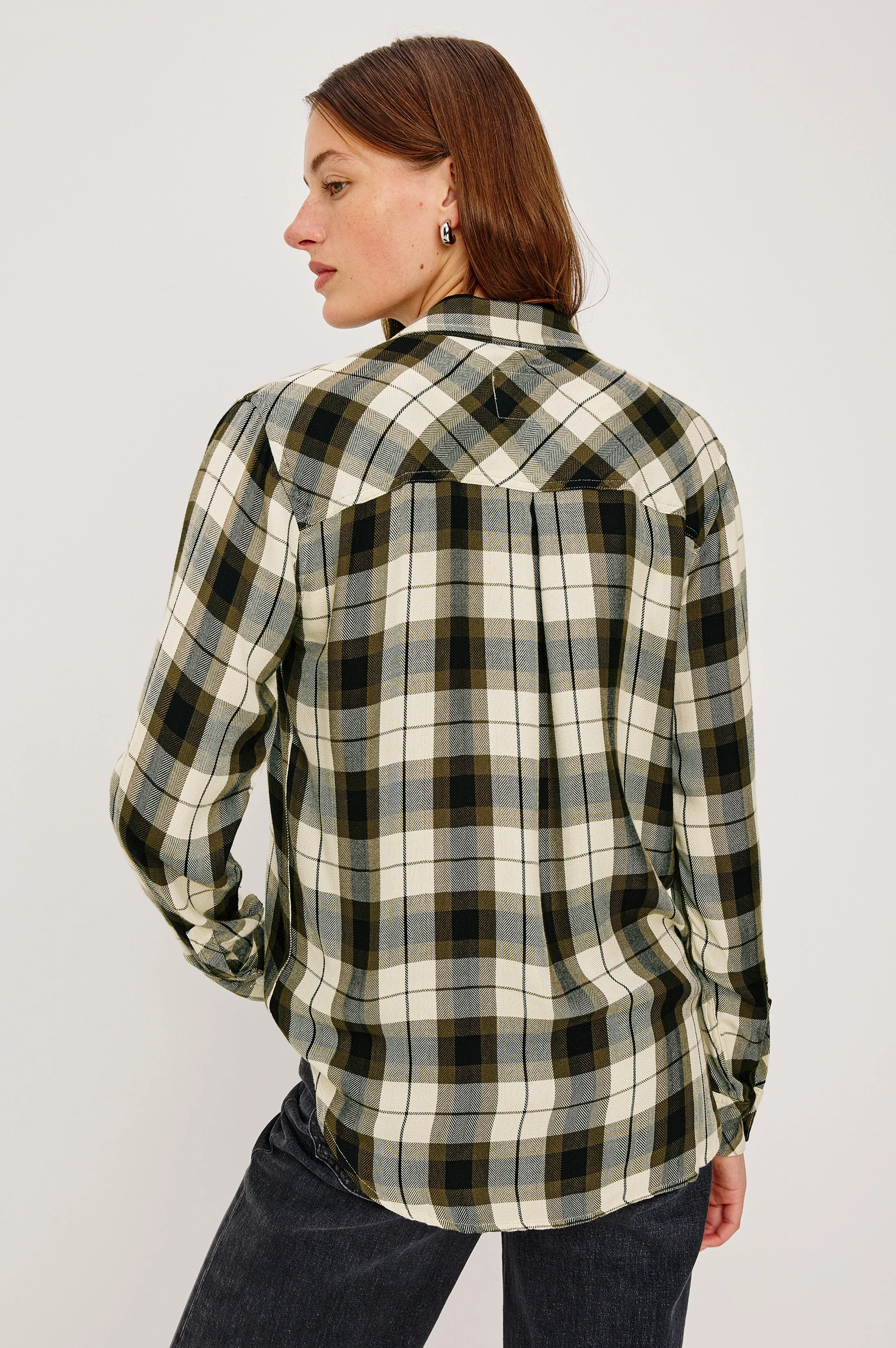 HUNTER SHIRT - IVORY OLIVE ASH - Image 5
