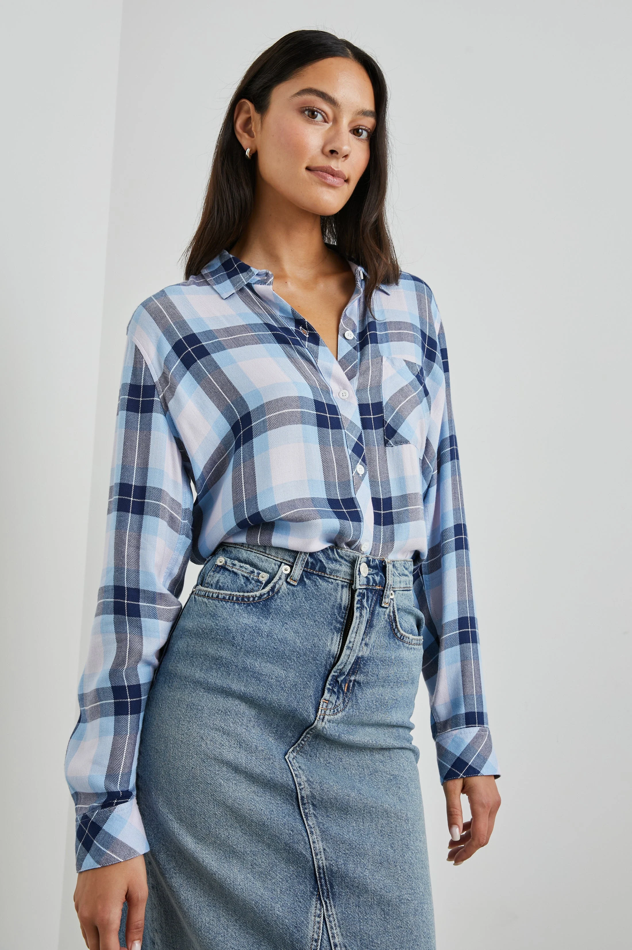 HUNTER SHIRT - LILAC CRYSTAL NAVY