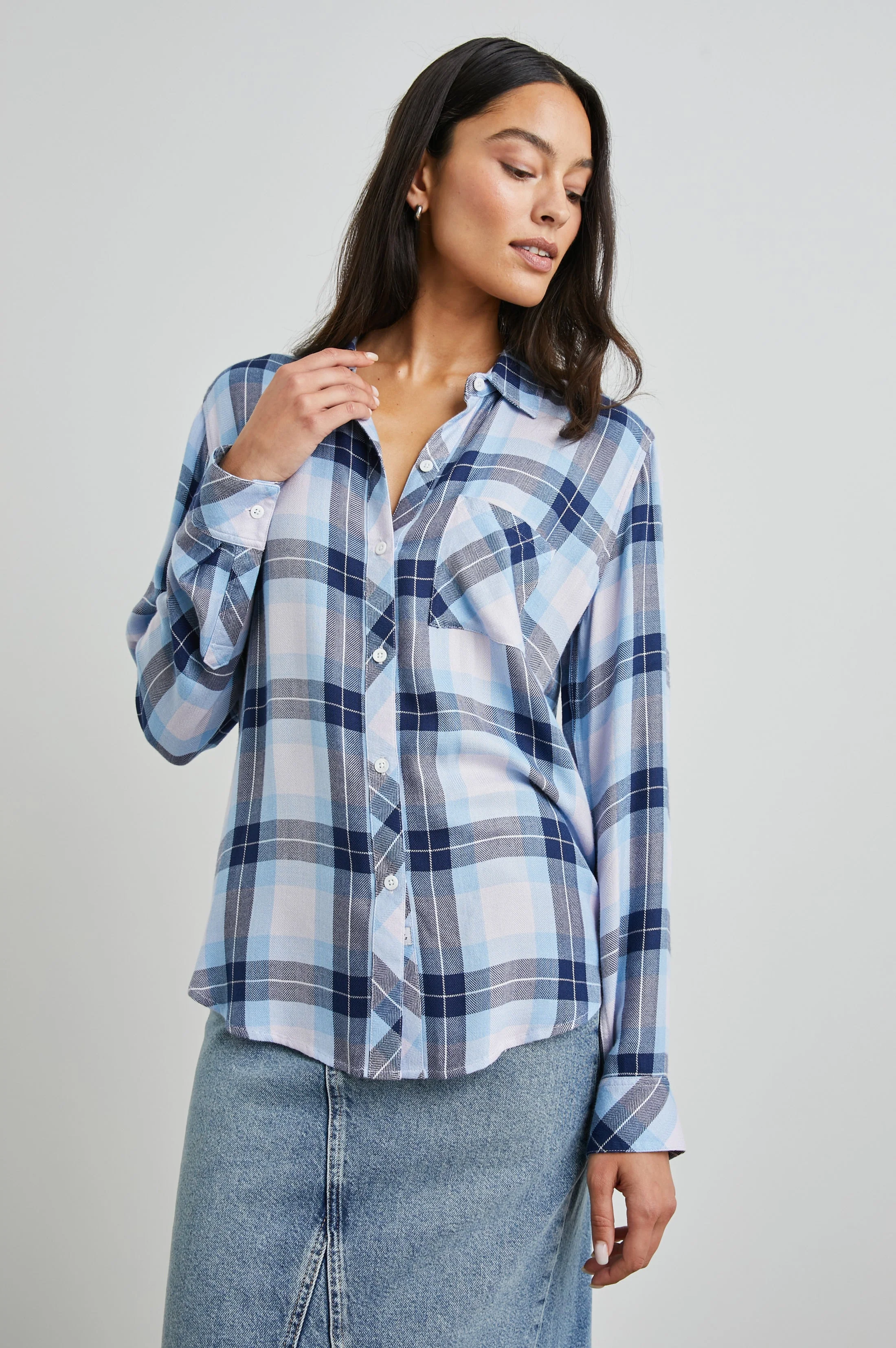 HUNTER SHIRT - LILAC CRYSTAL NAVY - Image 3