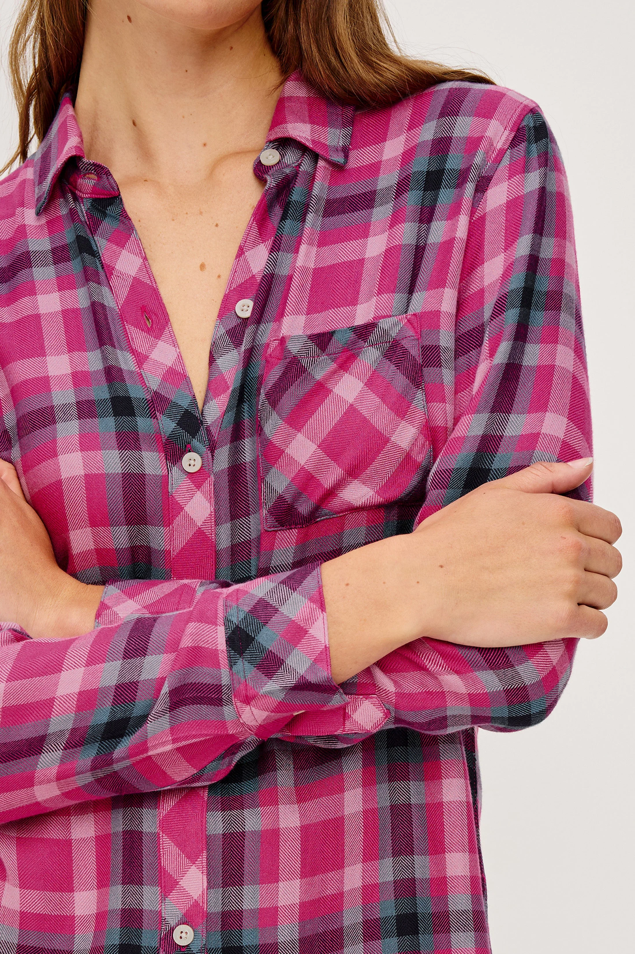HUNTER SHIRT - MAGENTA STONE BLUE - Image 2