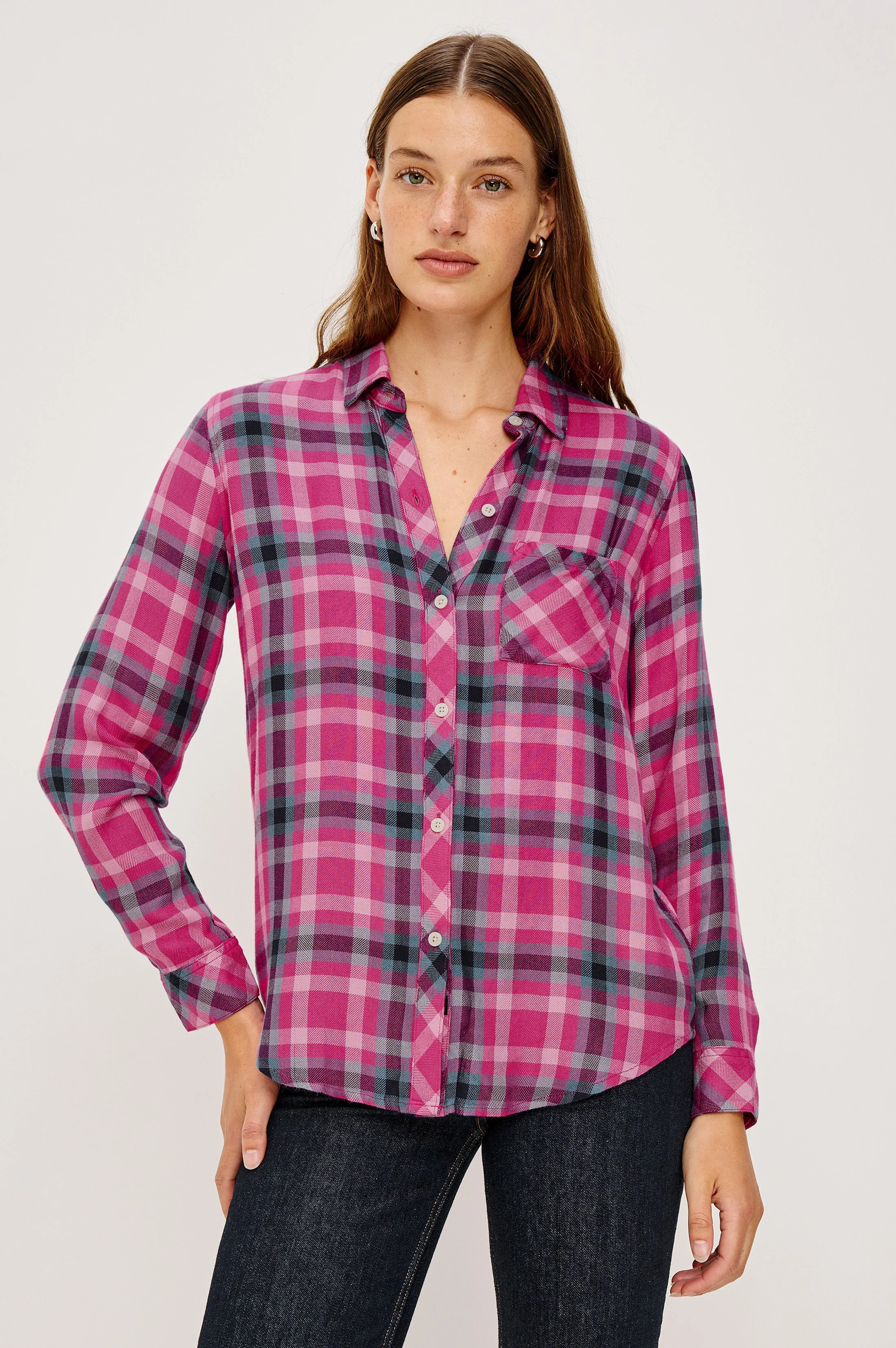 HUNTER SHIRT - MAGENTA STONE BLUE - Image 3