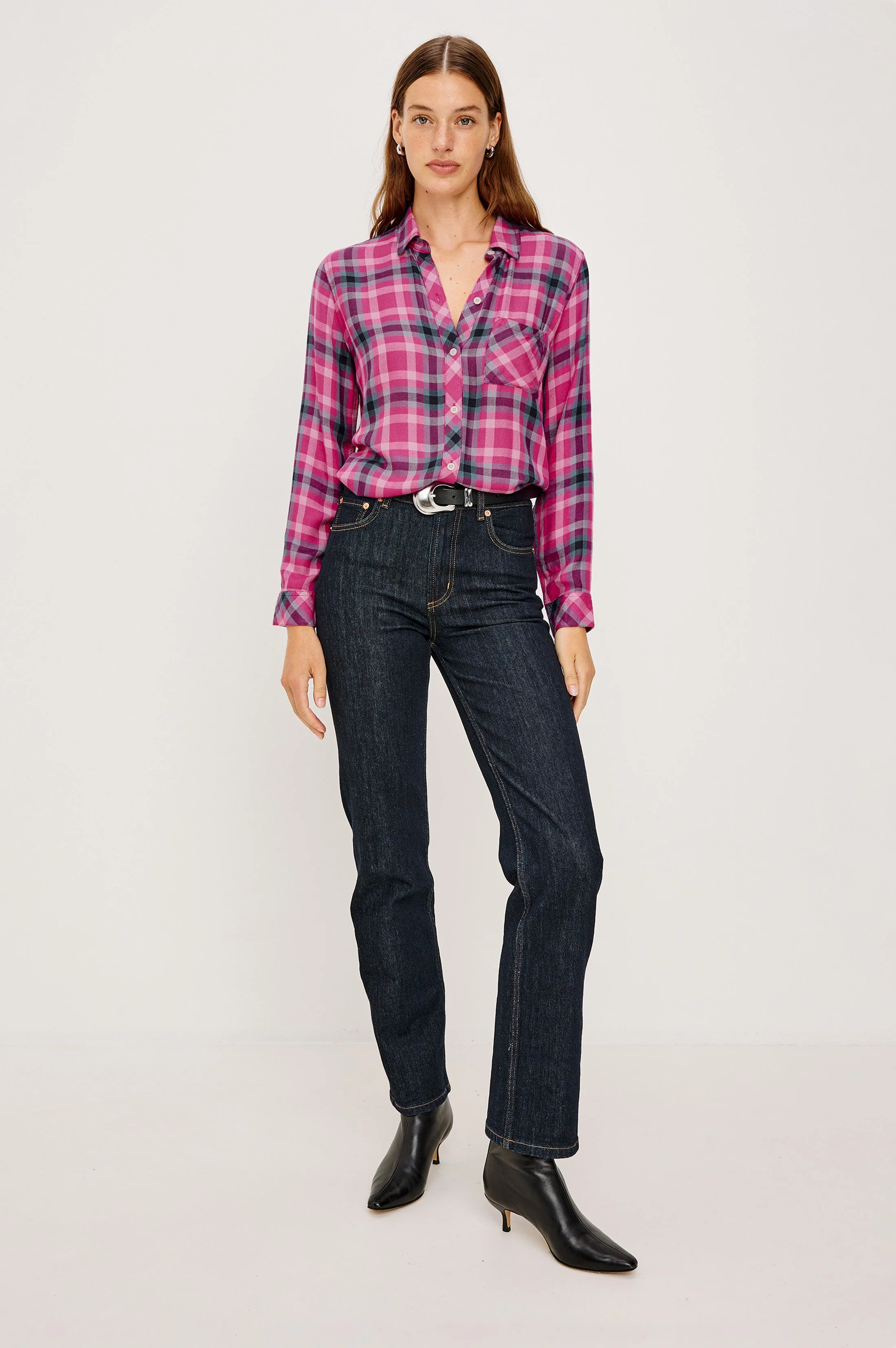 HUNTER SHIRT - MAGENTA STONE BLUE - Image 4