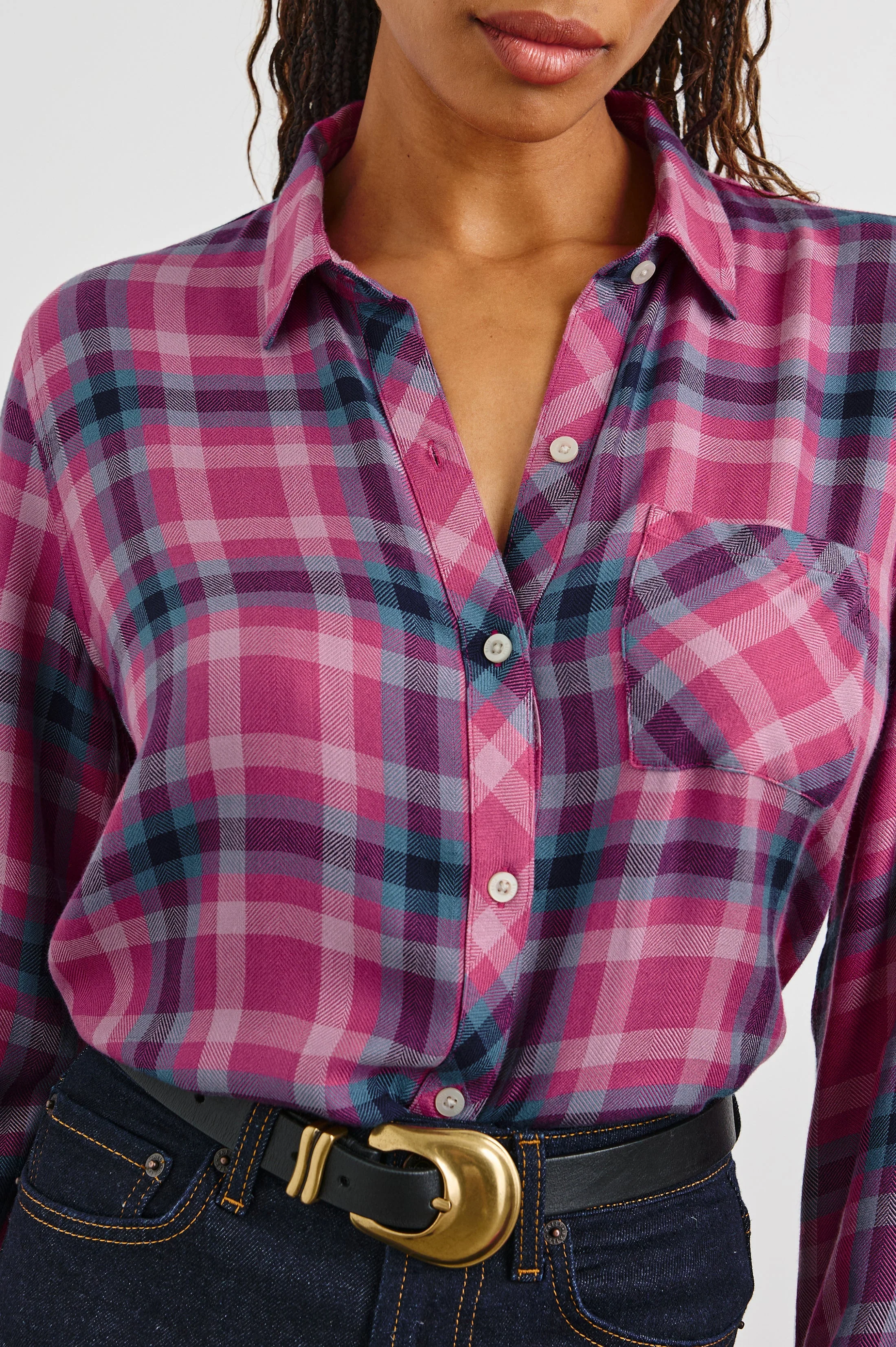 HUNTER SHIRT - MAGENTA STONE BLUE - Image 7