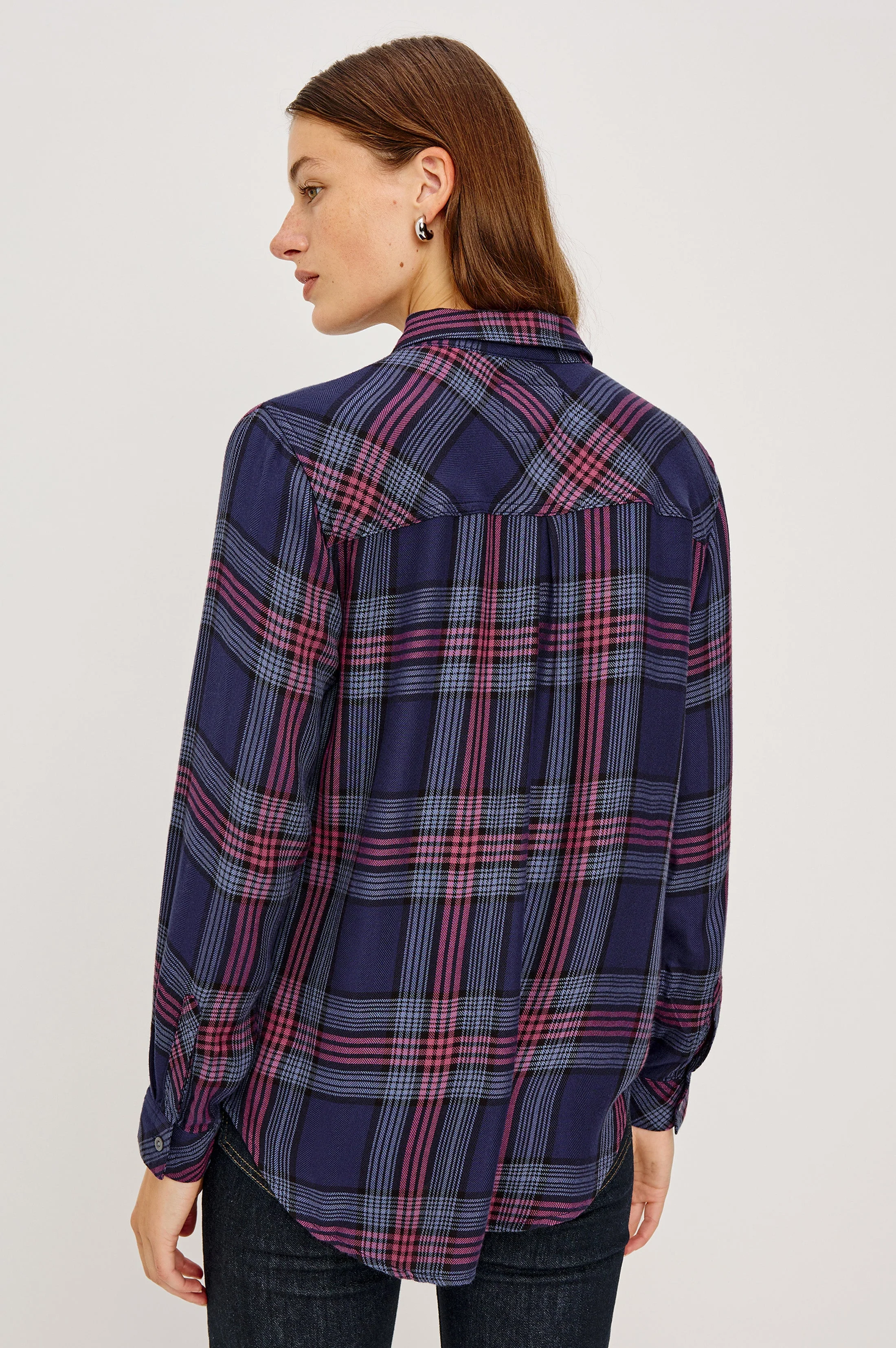 HUNTER SHIRT - NAVY ROSE ASTOR - Image 5
