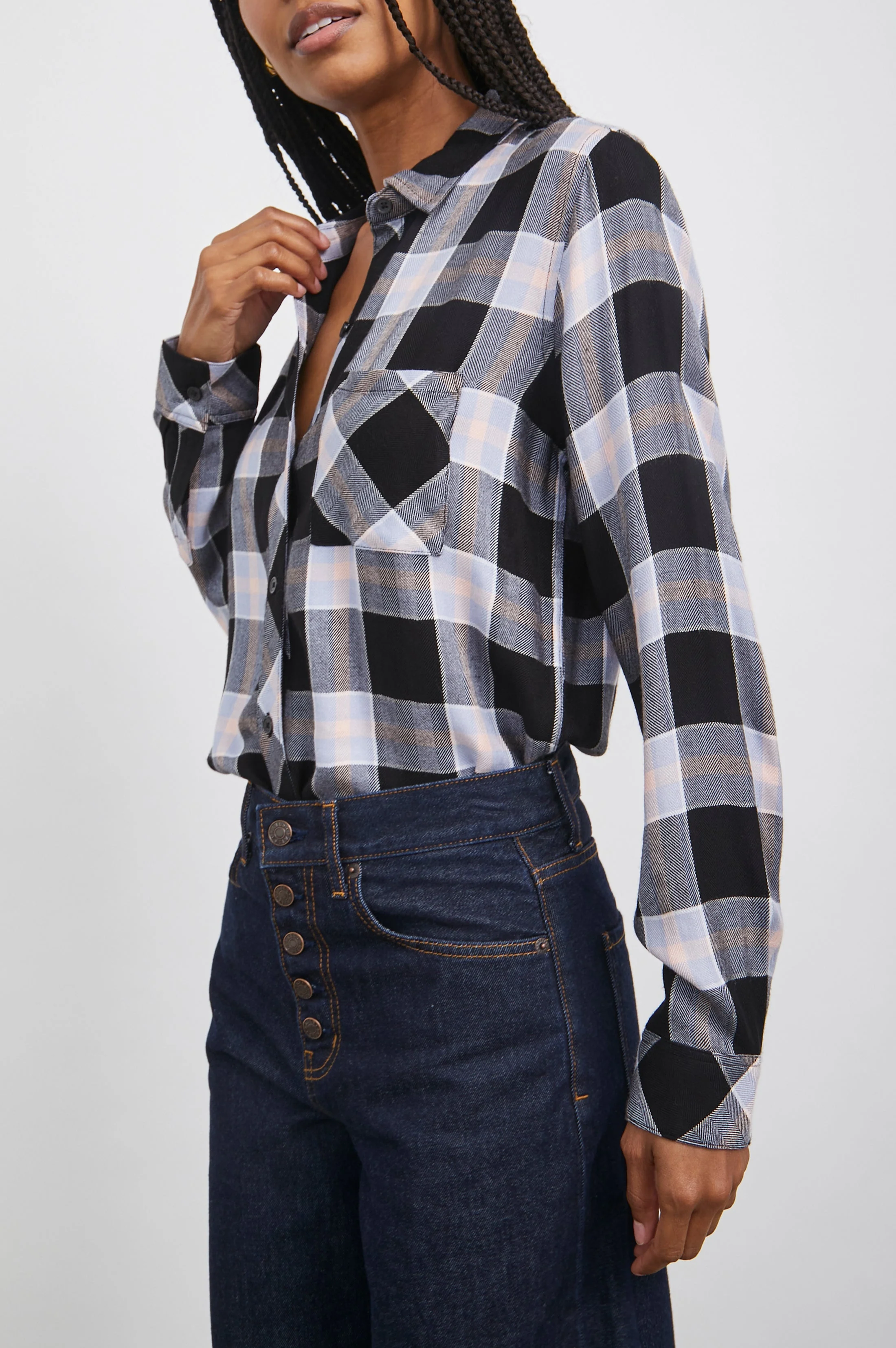 HUNTER SHIRT - ONYX PERWINKLE BLUSH - Image 4