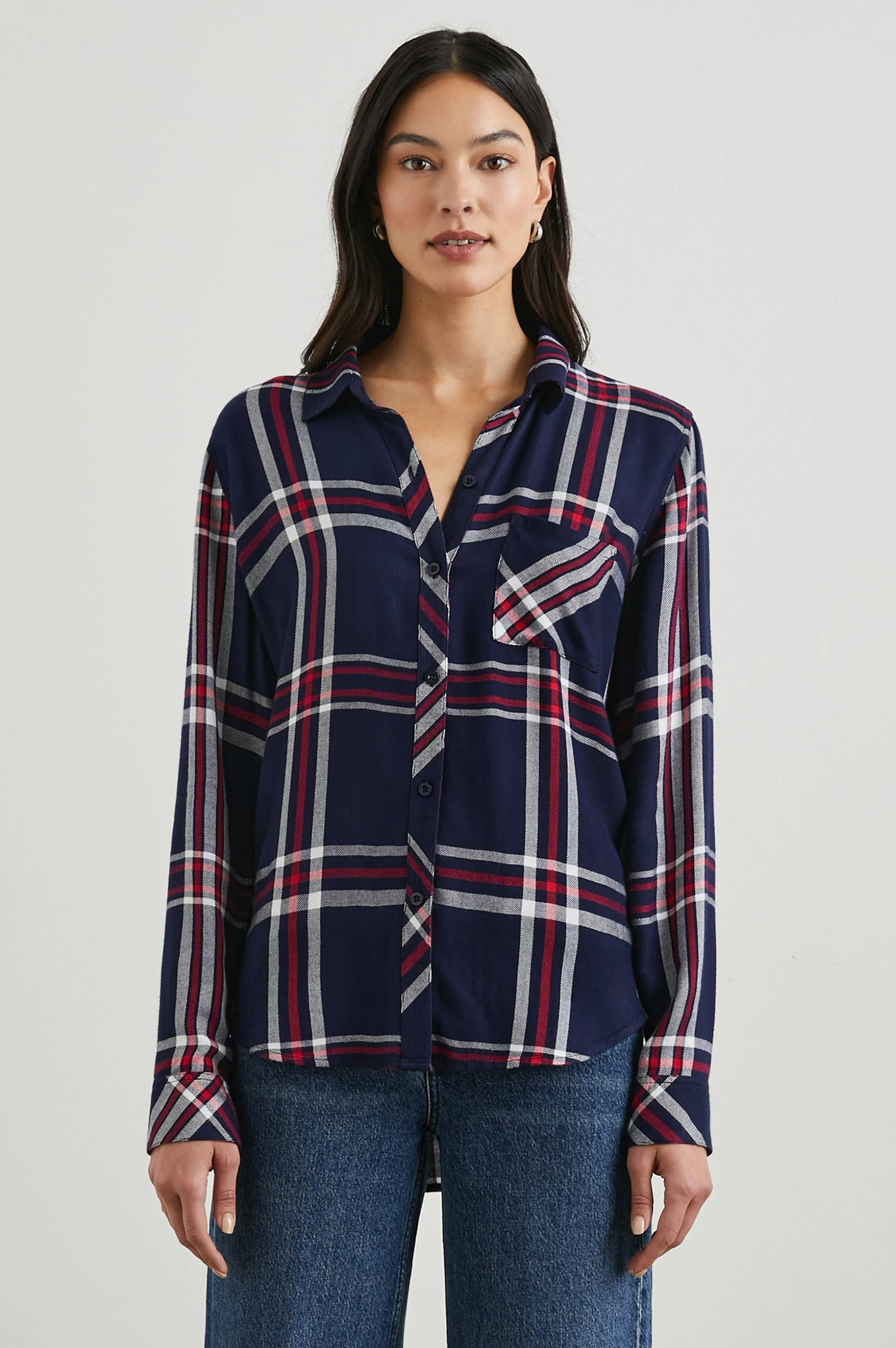 HUNTER SHIRT - PATRIOT NAVY RED - Image 3