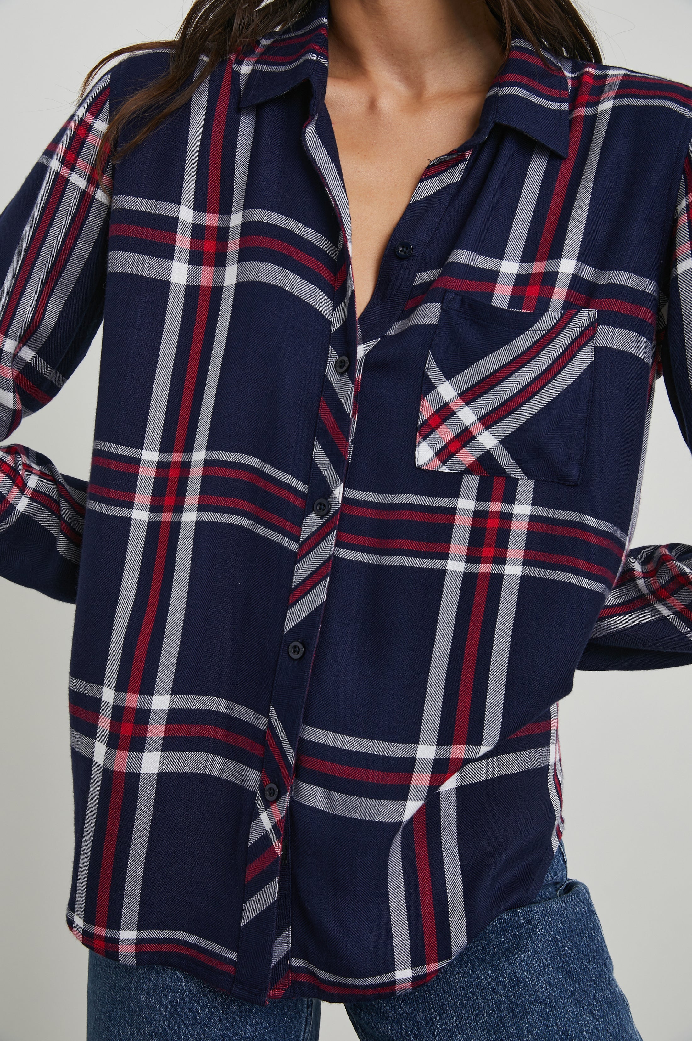 HUNTER SHIRT - PATRIOT NAVY RED - Image 5