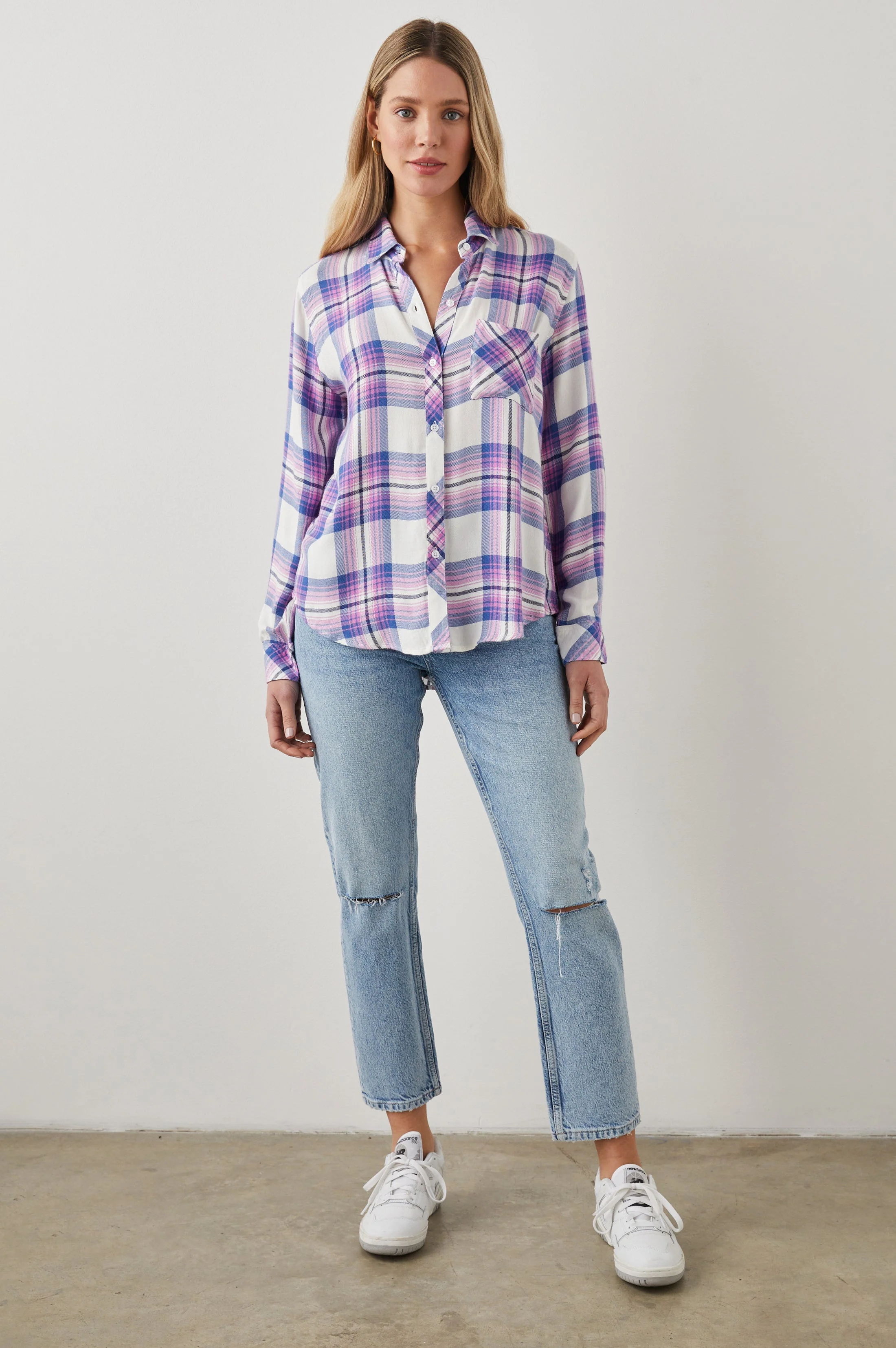 HUNTER SHIRT - WHITE DENIM BERRY - Image 4