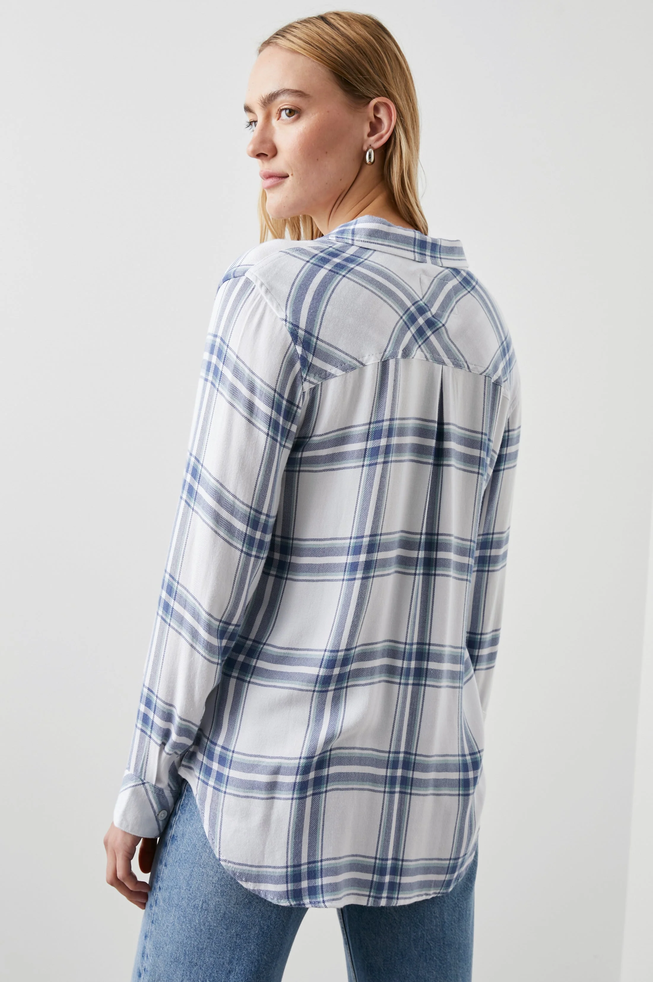 HUNTER SHIRT - WHITE PACIFIC TEAL - Image 5