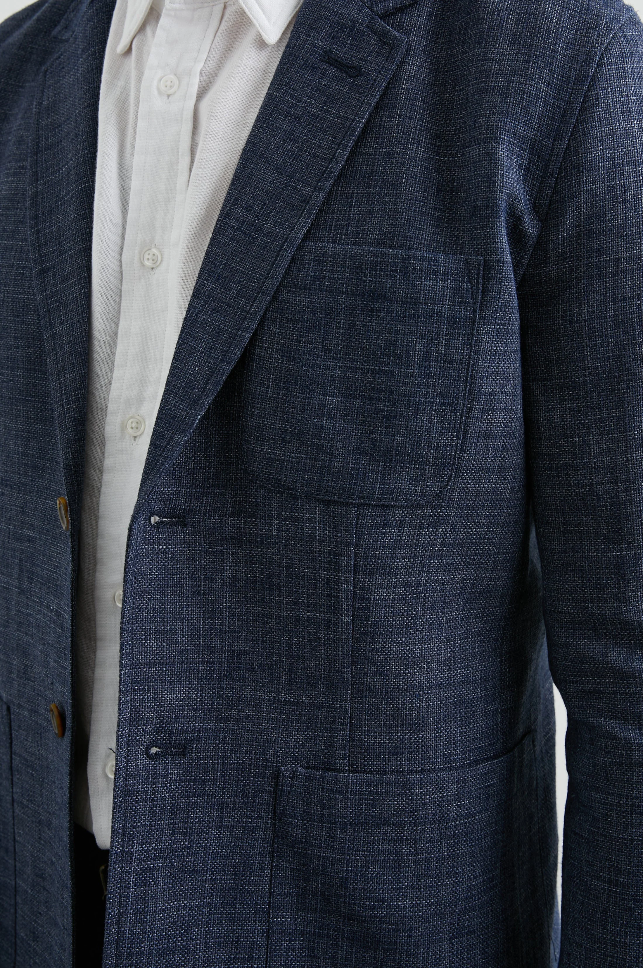 IDRIS BLAZER - NAVY MELANGE - Image 2