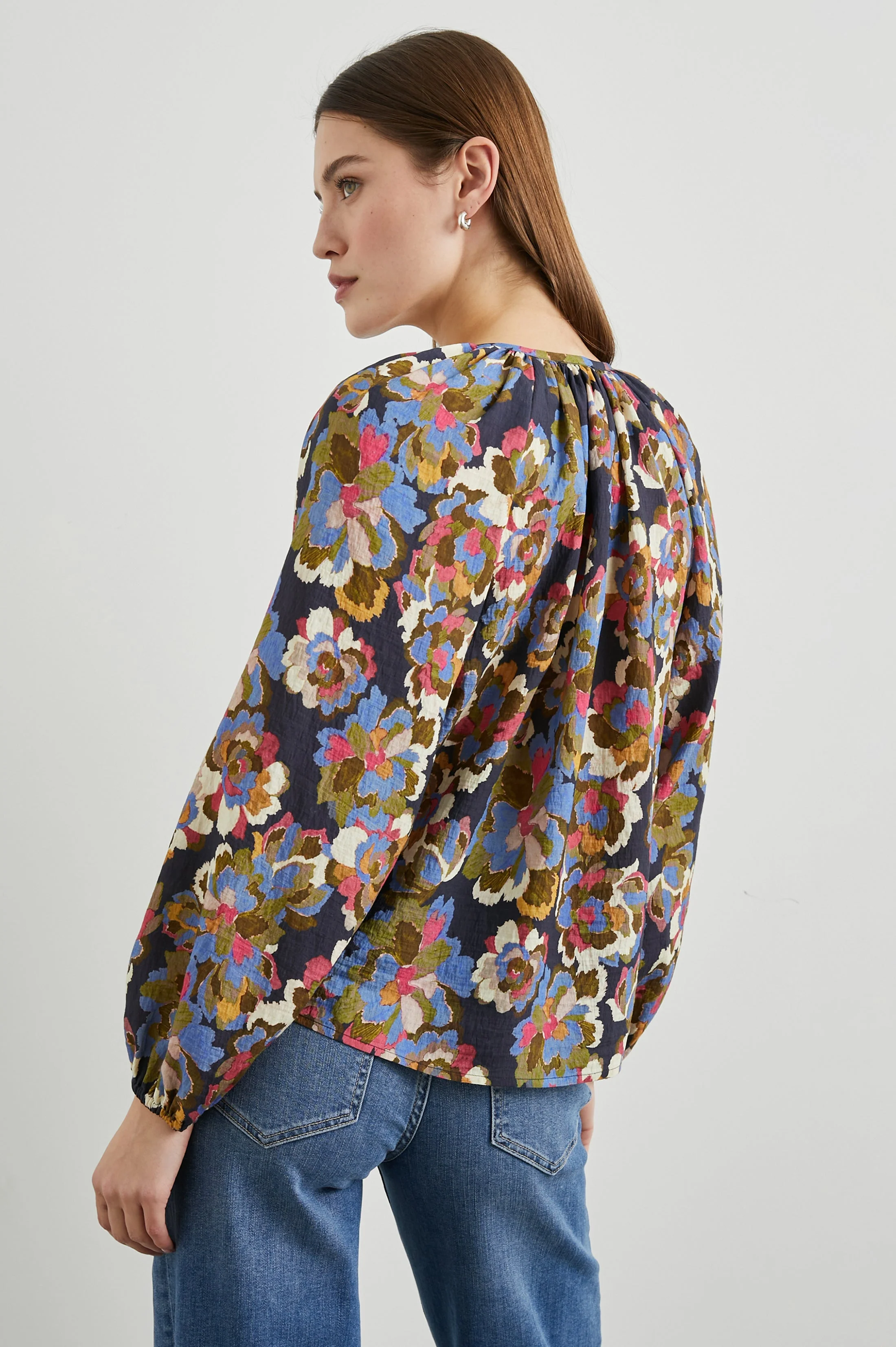 INDI TOP - NAVY WILDFLOWER - Image 5