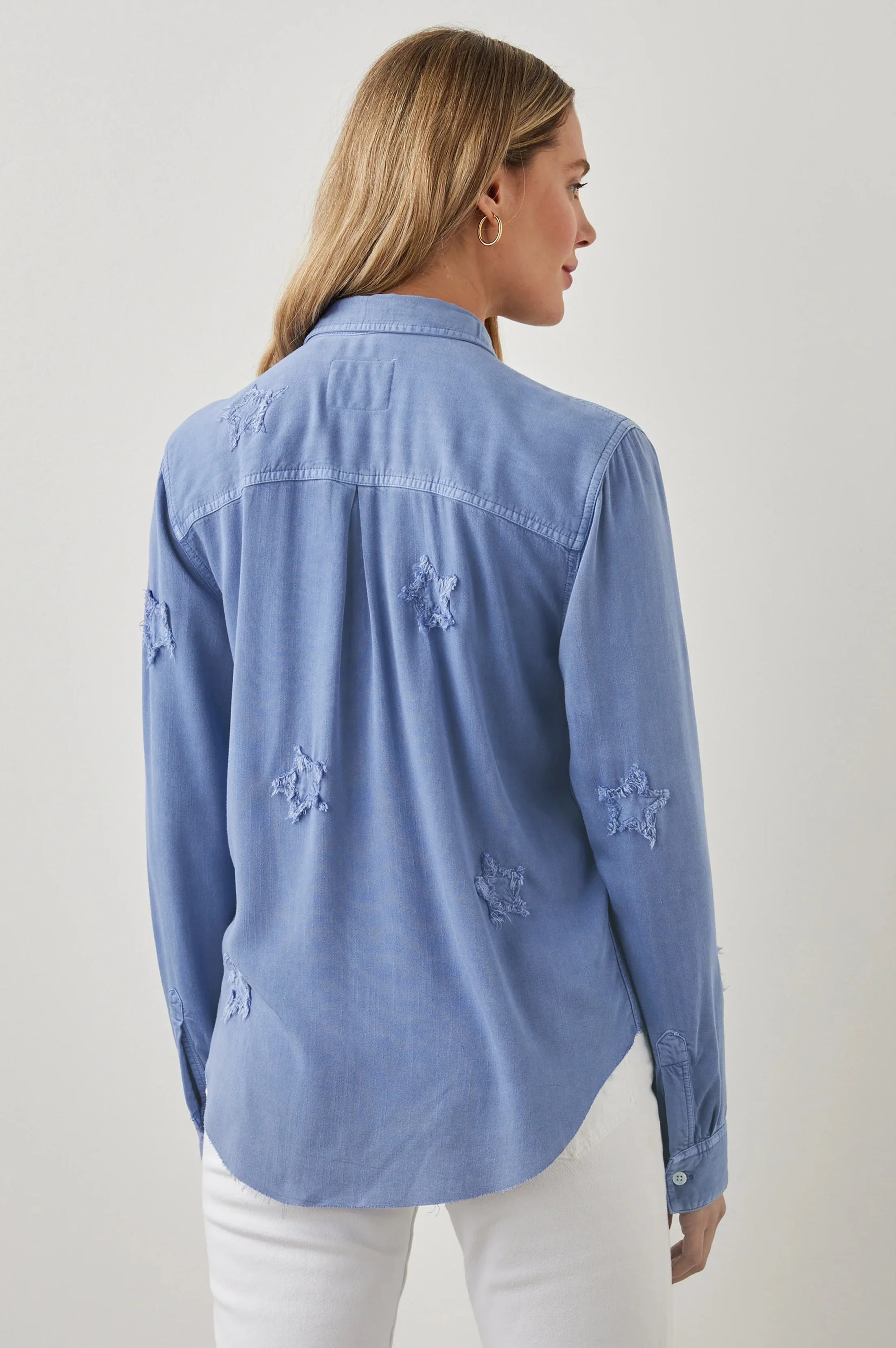 INGRID RAW SHIRT - FRENCH MILITARY STARS - Image 4