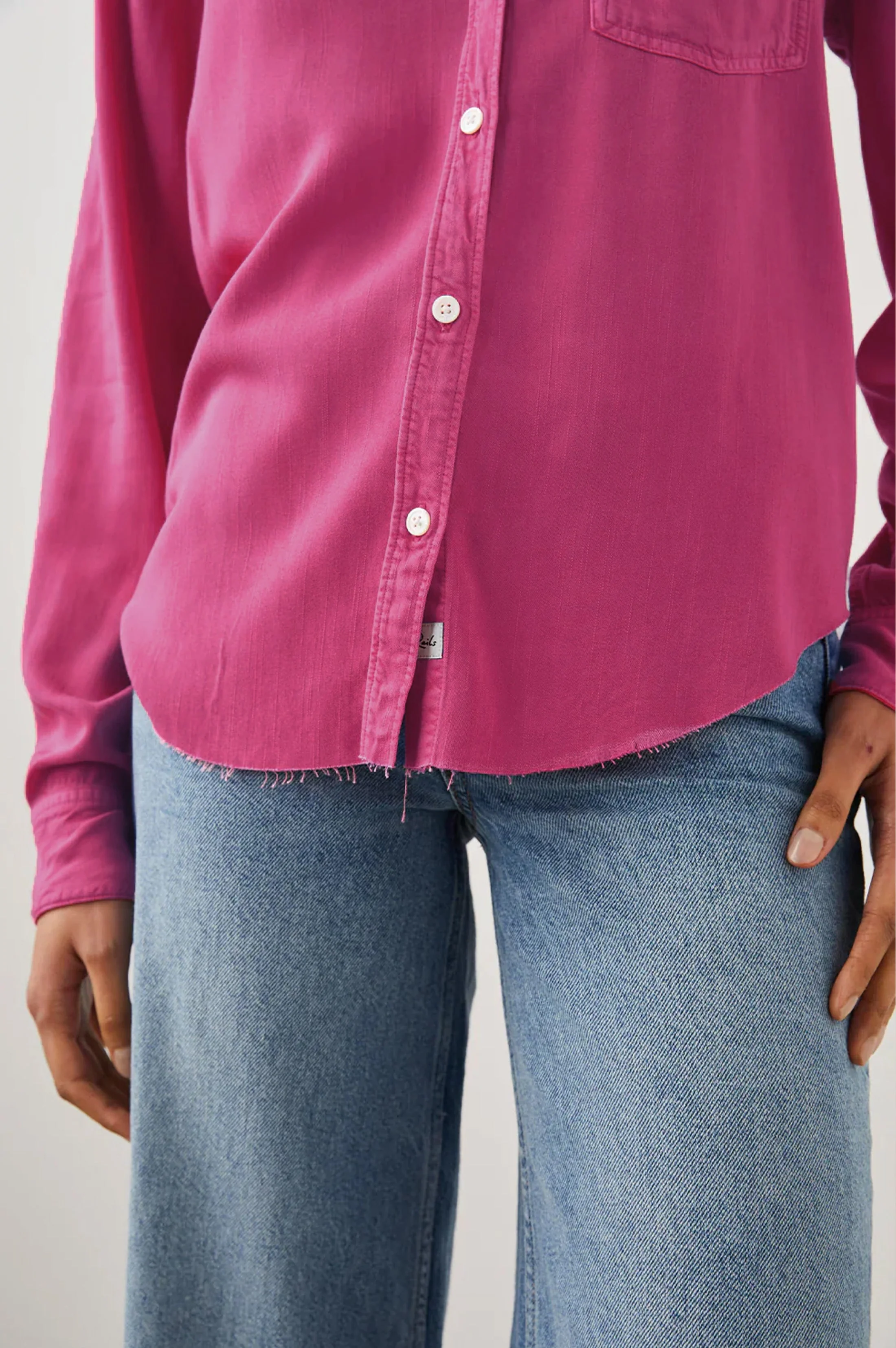 INGRID RAW SHIRT - HIBISCUS - Image 3