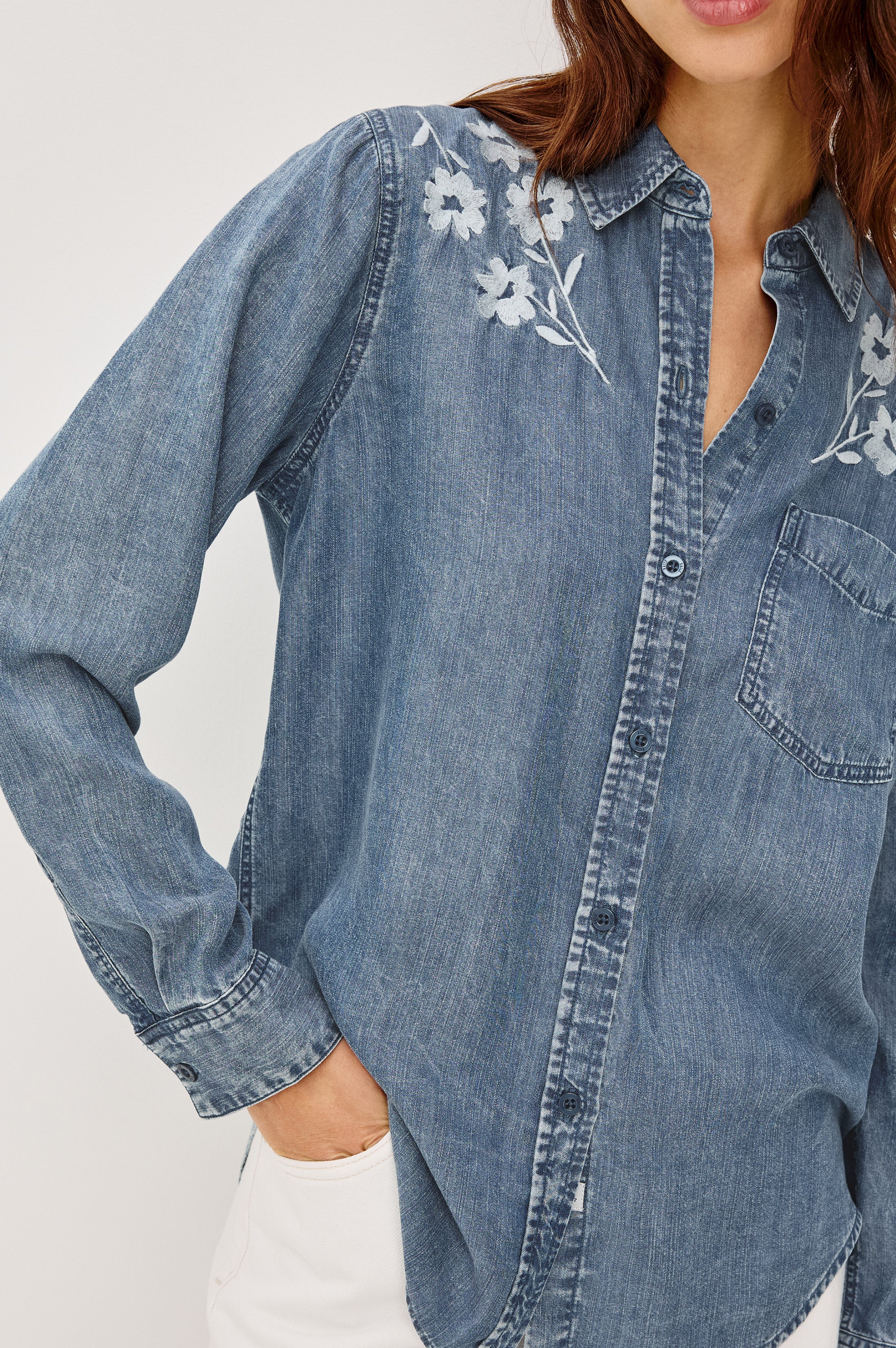 INGRID SHIRT - FLEUR EMBROIDERY - Image 2