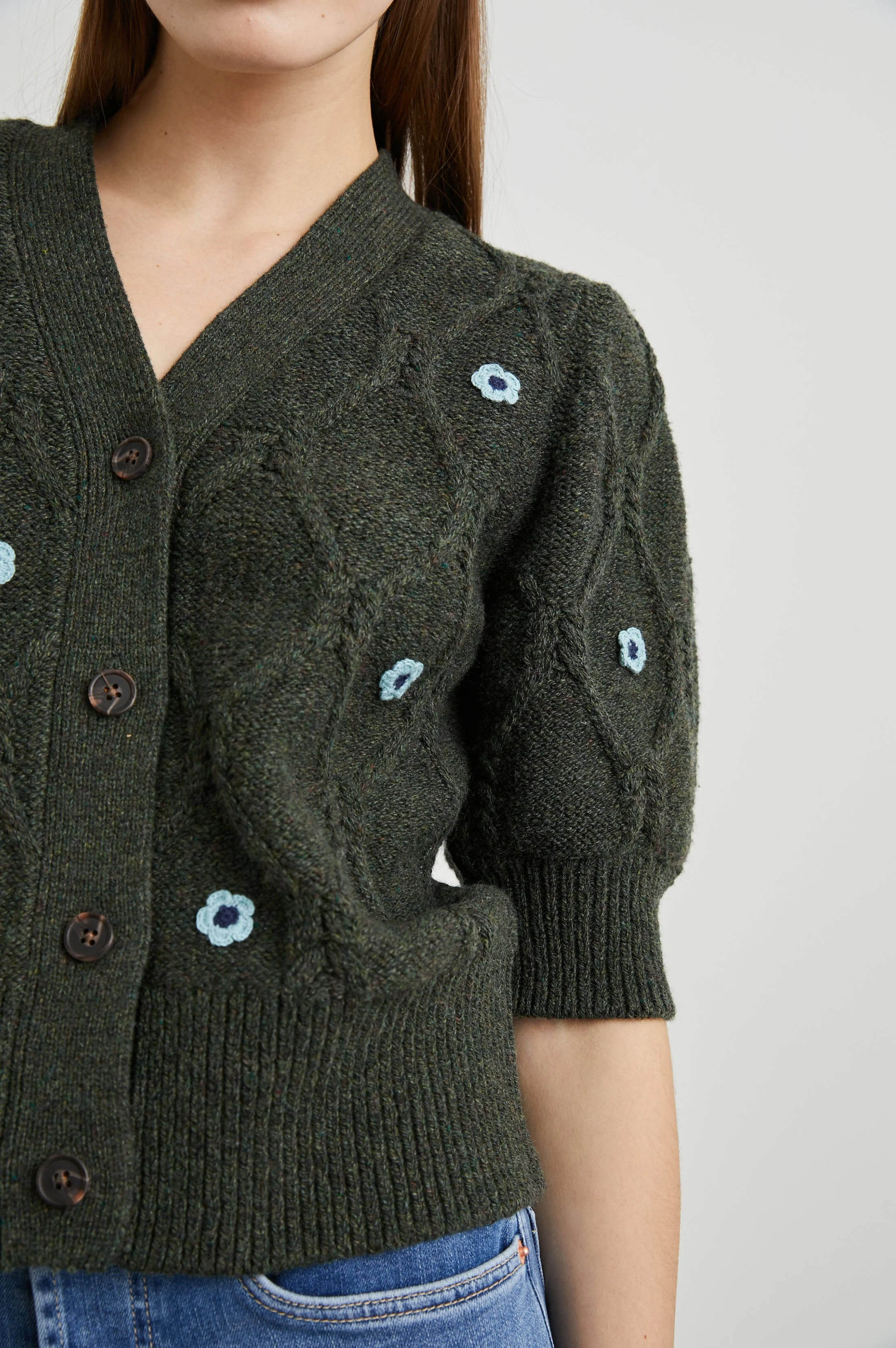 ISLA CARDIGAN - FOREST DAISIES - Image 2