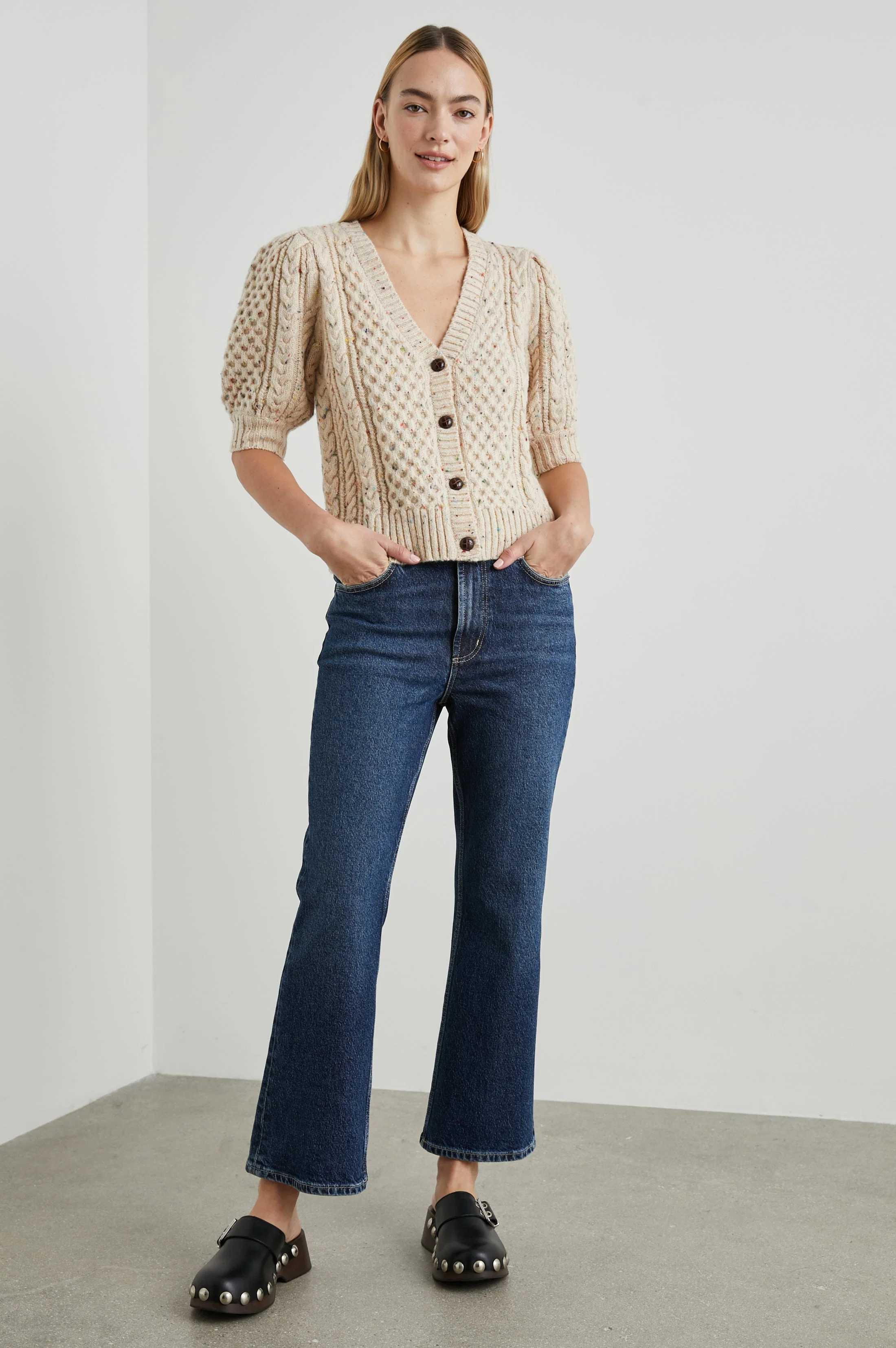 ISLA CARDIGAN - CREAM CONFETTI - Image 4