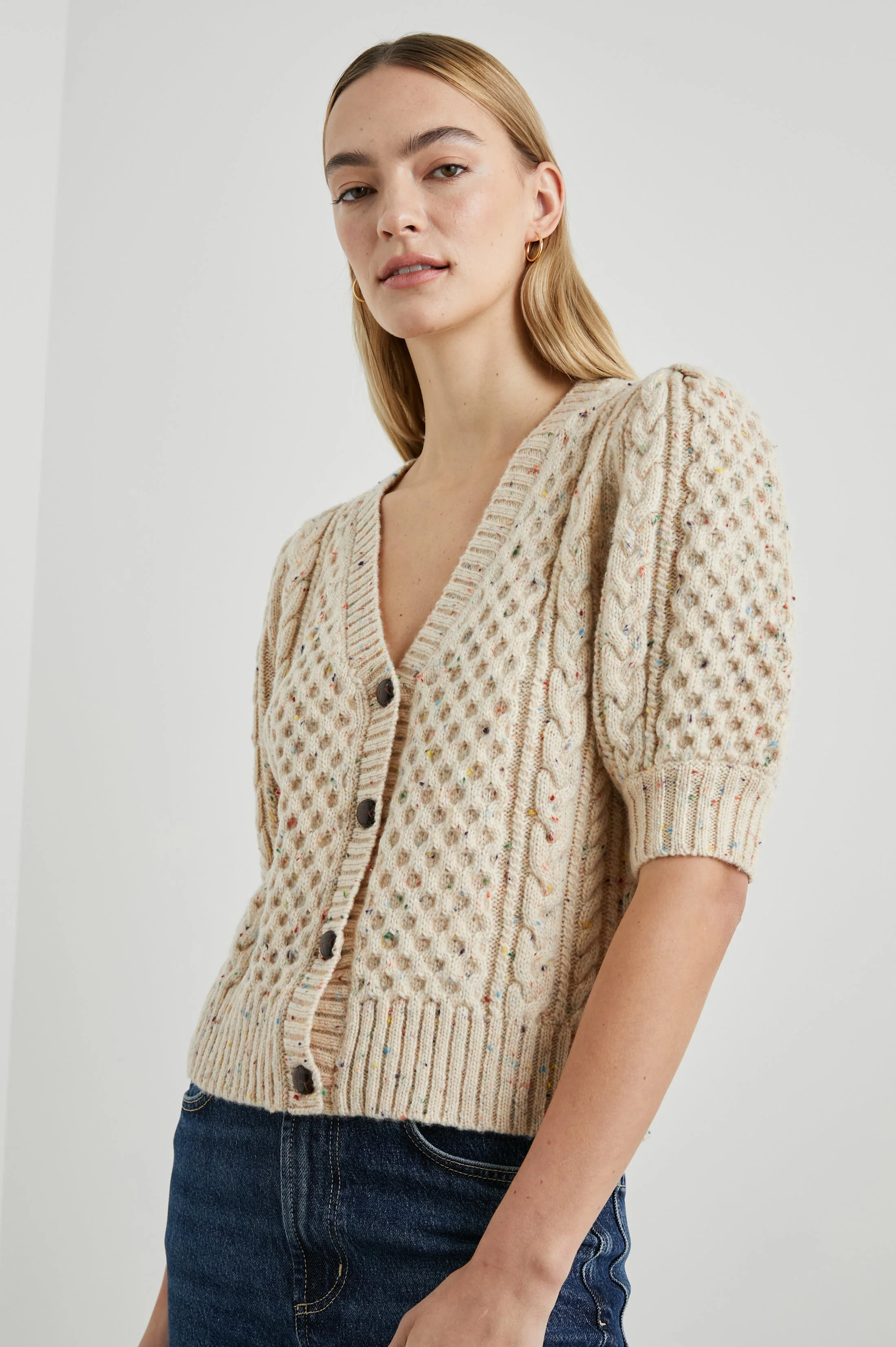 ISLA CARDIGAN - CREAM CONFETTI - Image 5
