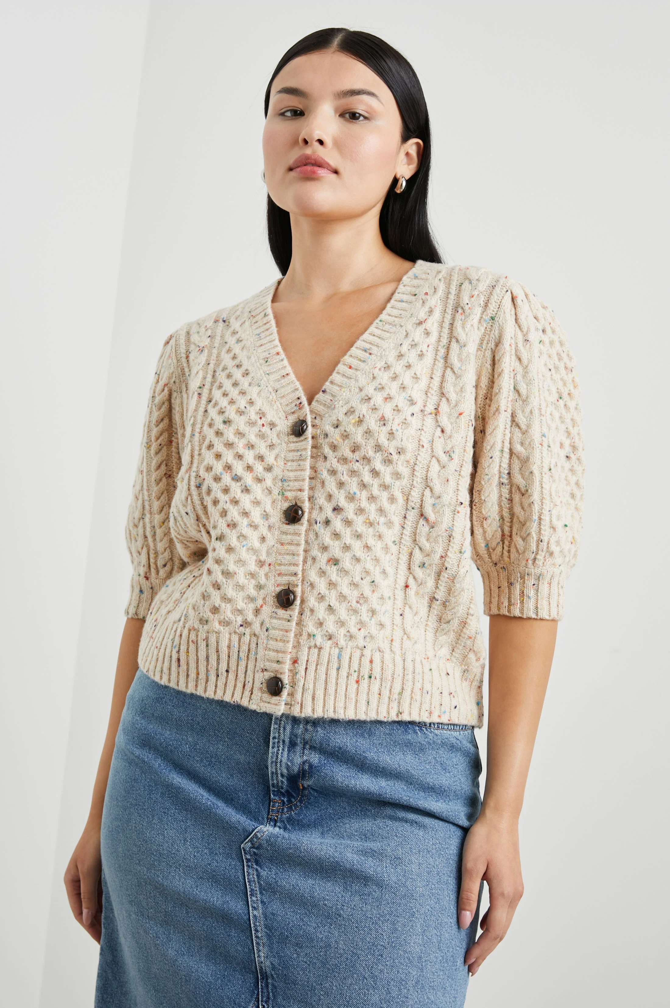 ISLA CARDIGAN - CREAM CONFETTI - Image 7
