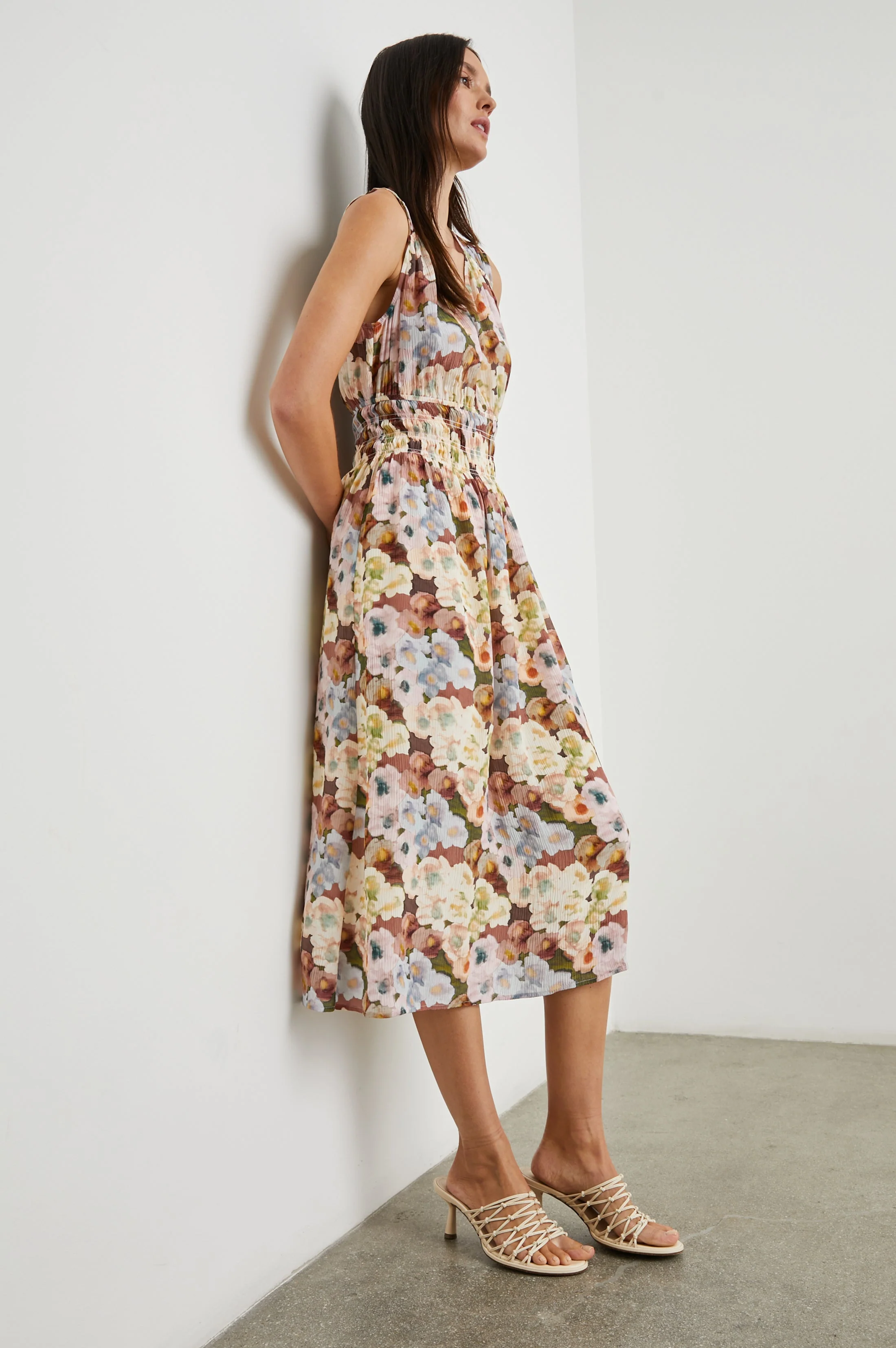 IZZY DRESS - PAINTED FLORAL - Image 3