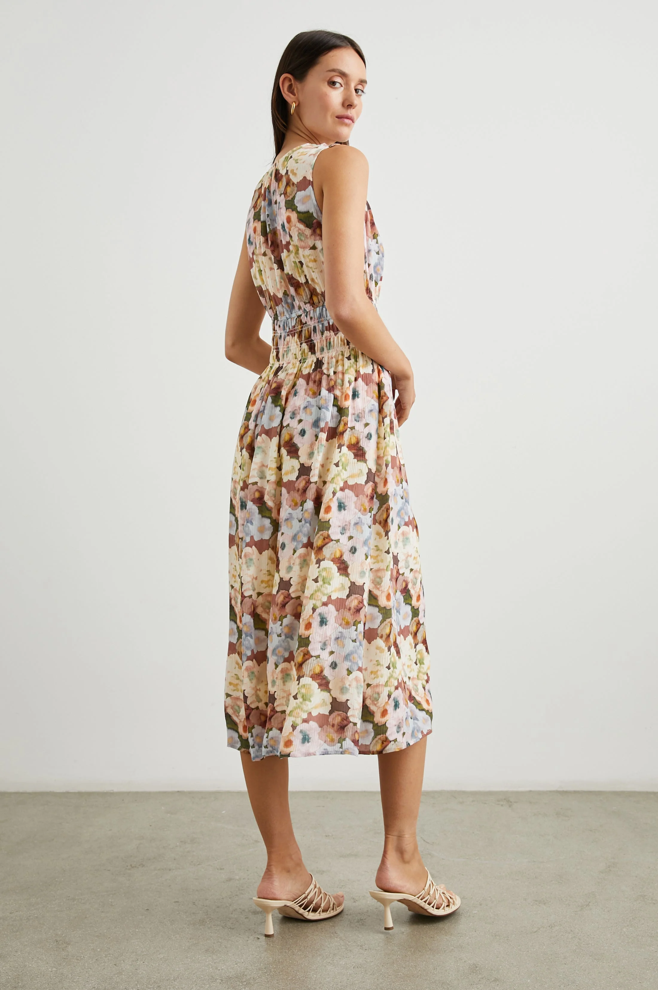IZZY DRESS - PAINTED FLORAL - Image 4