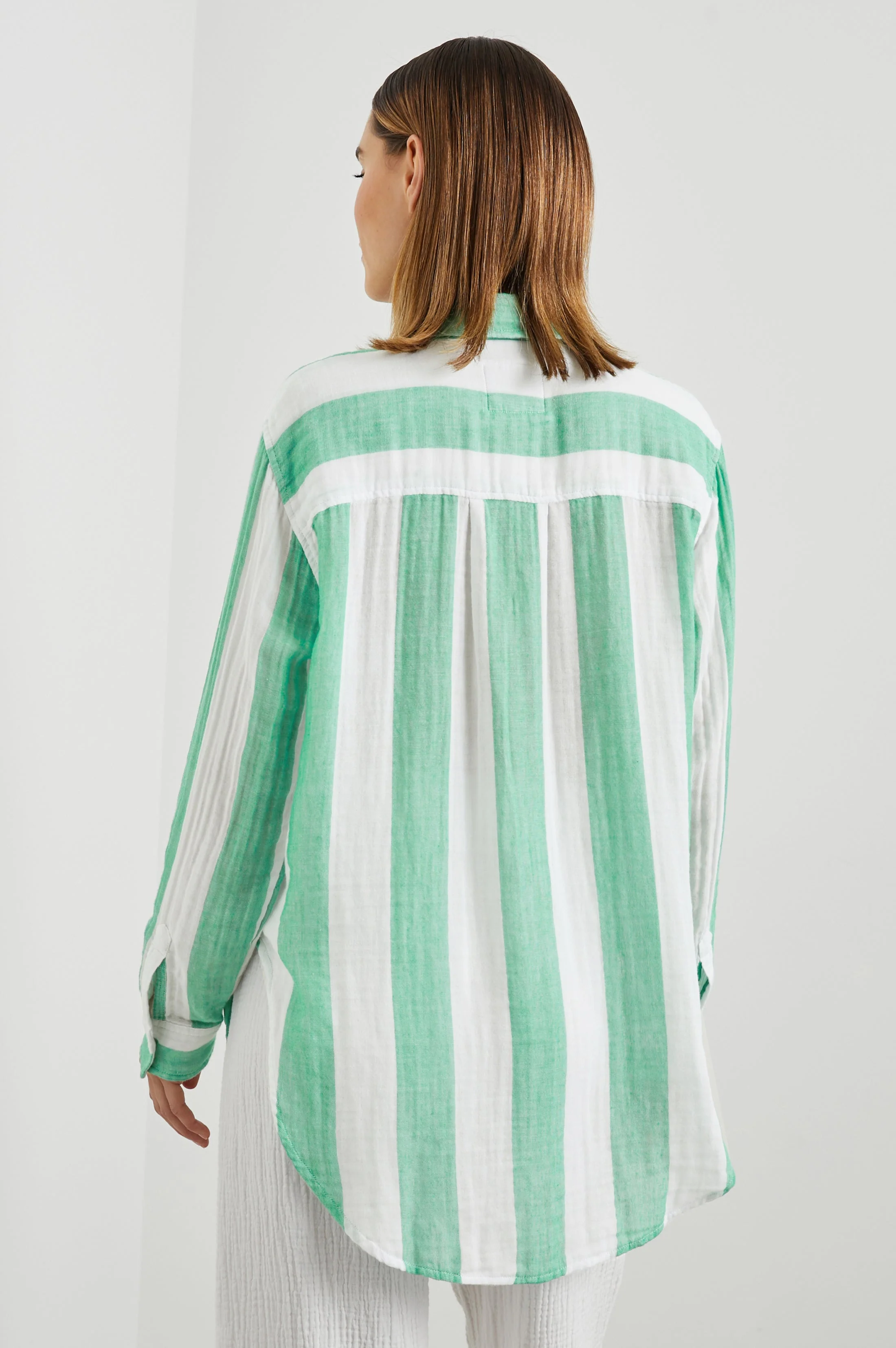 JAYLIN SHIRT - JADE STRIPE - Image 5