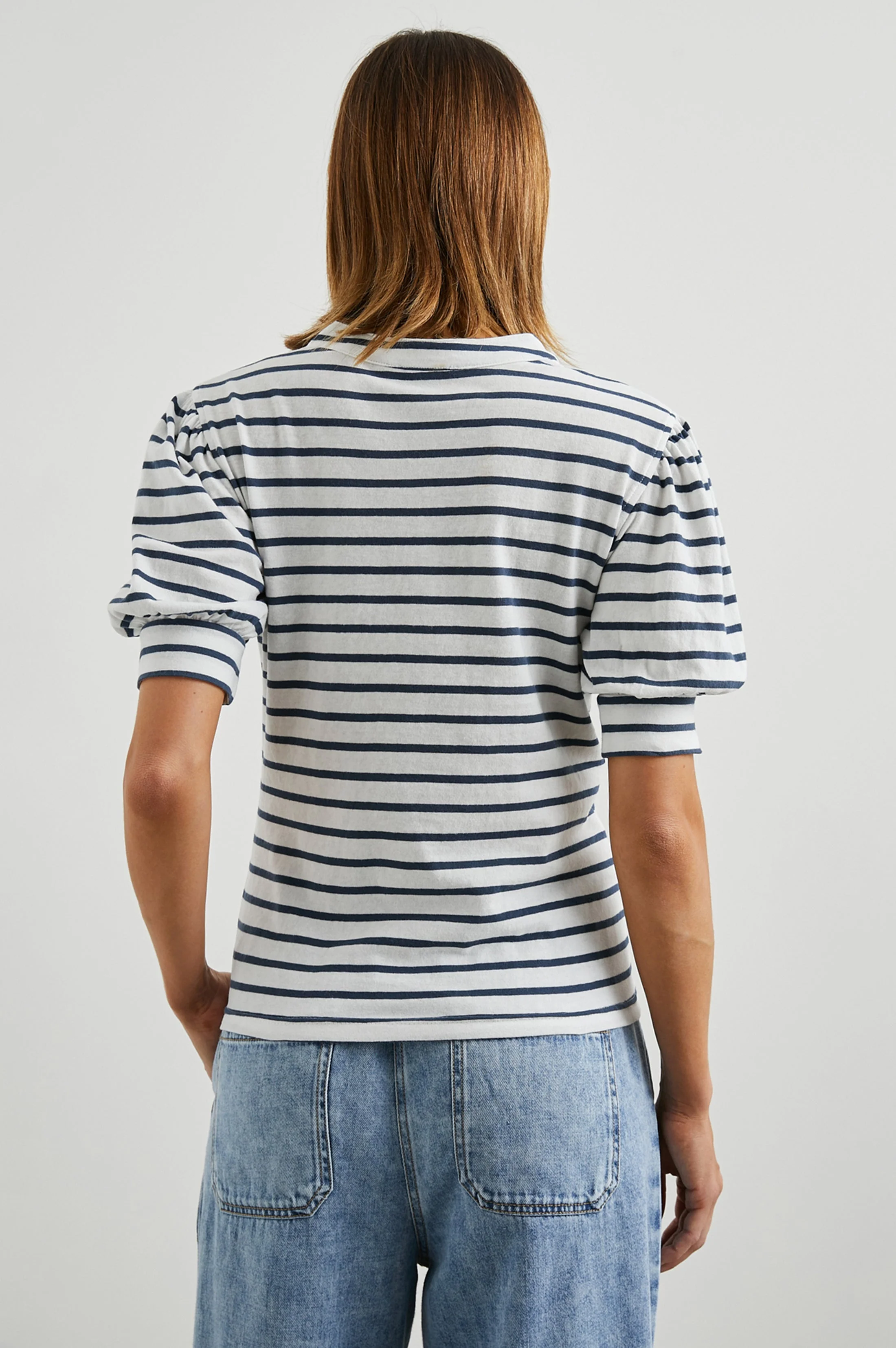 JEWEL TOP - IVORY NAVY STRIPE - Image 5