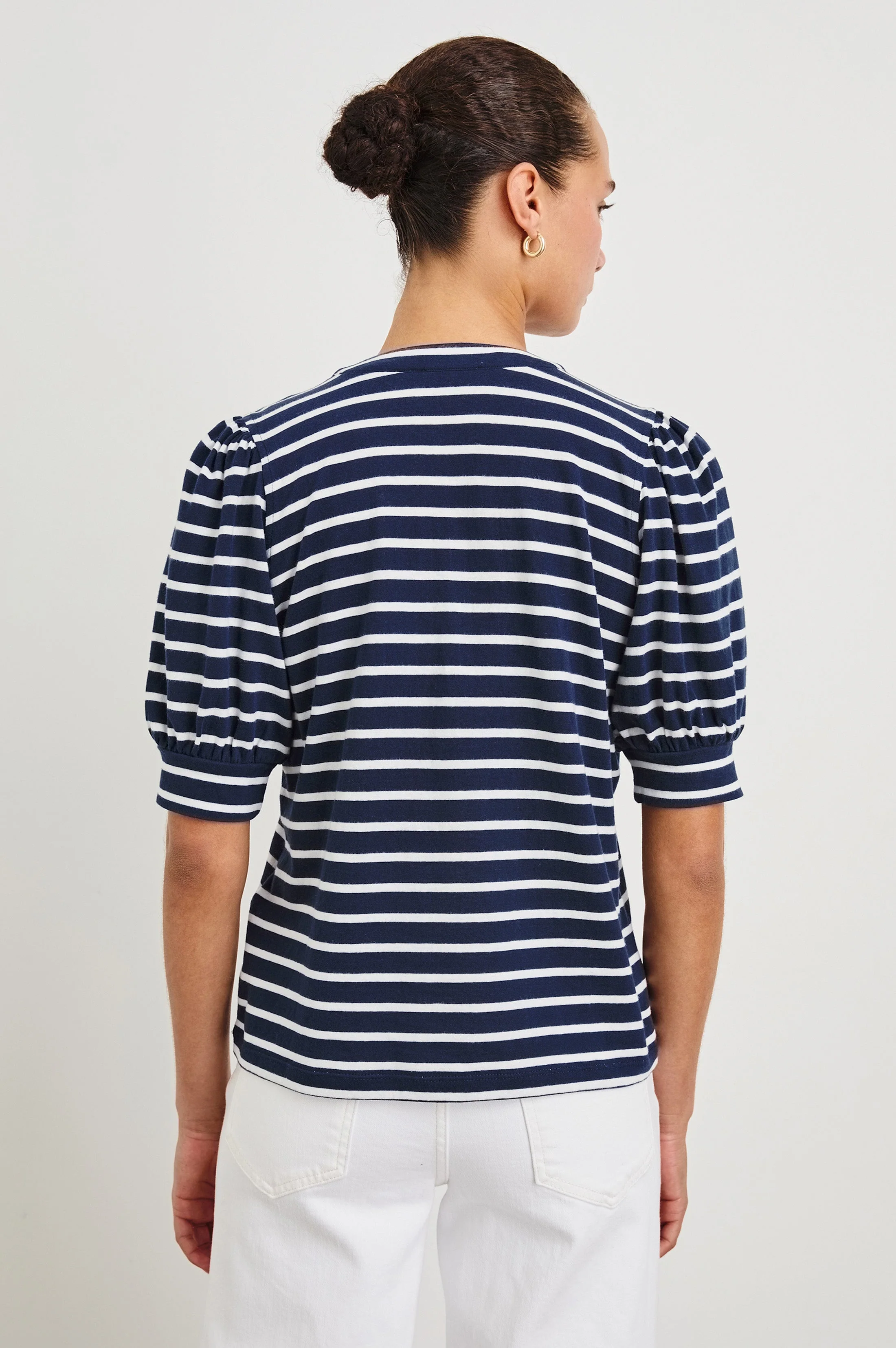 JEWEL TOP - NAVY IVORY STRIPE - Image 5