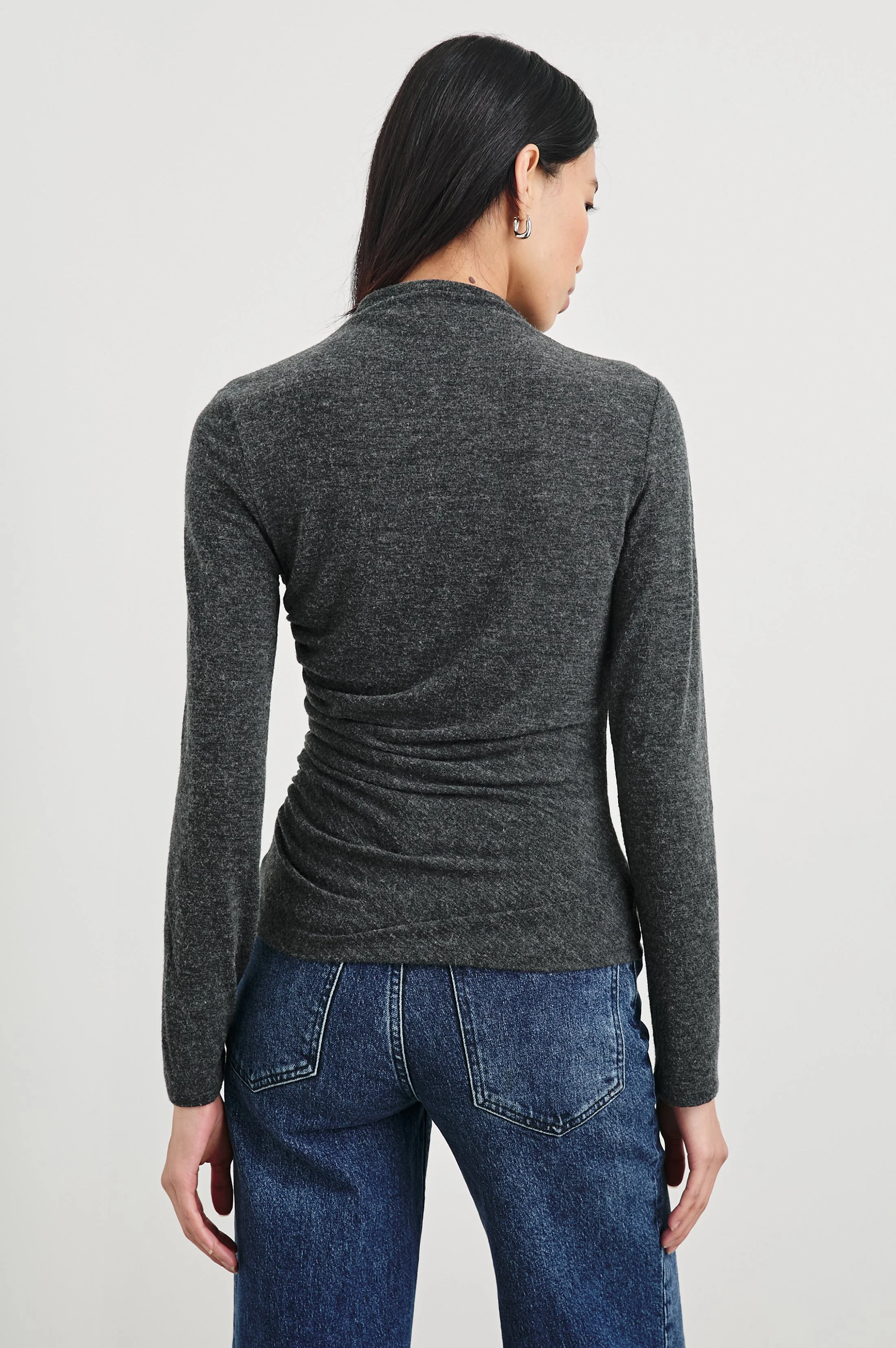 JOELLE TOP - CHARCOAL - Image 5