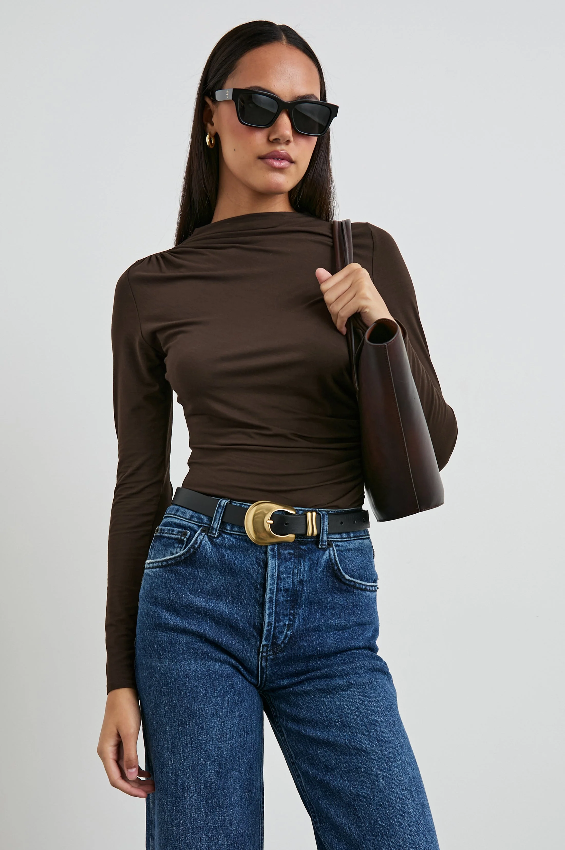 JOELLE TOP - ESPRESSO