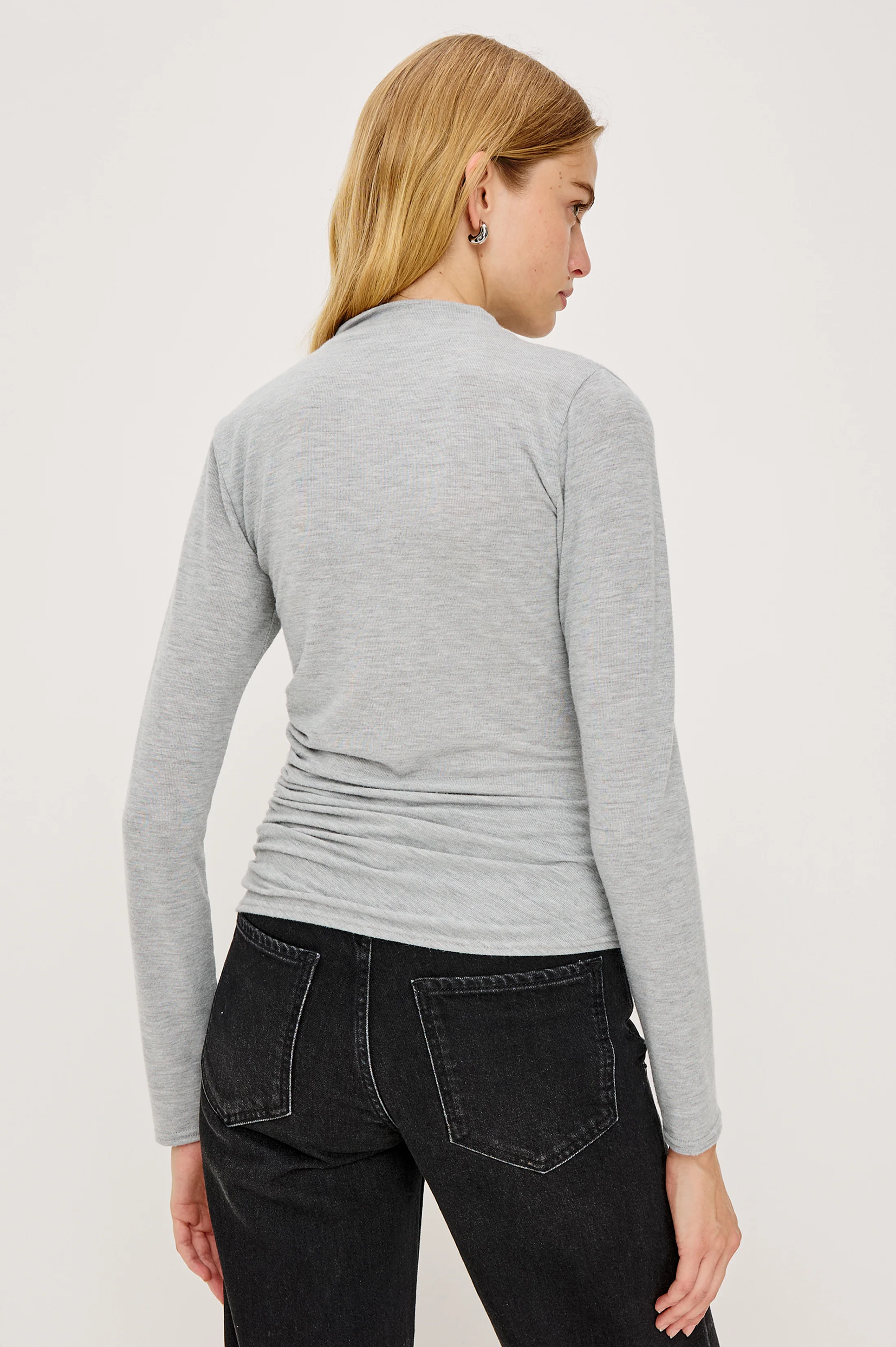 JOELLE TOP - HEATHER GREY - Image 5