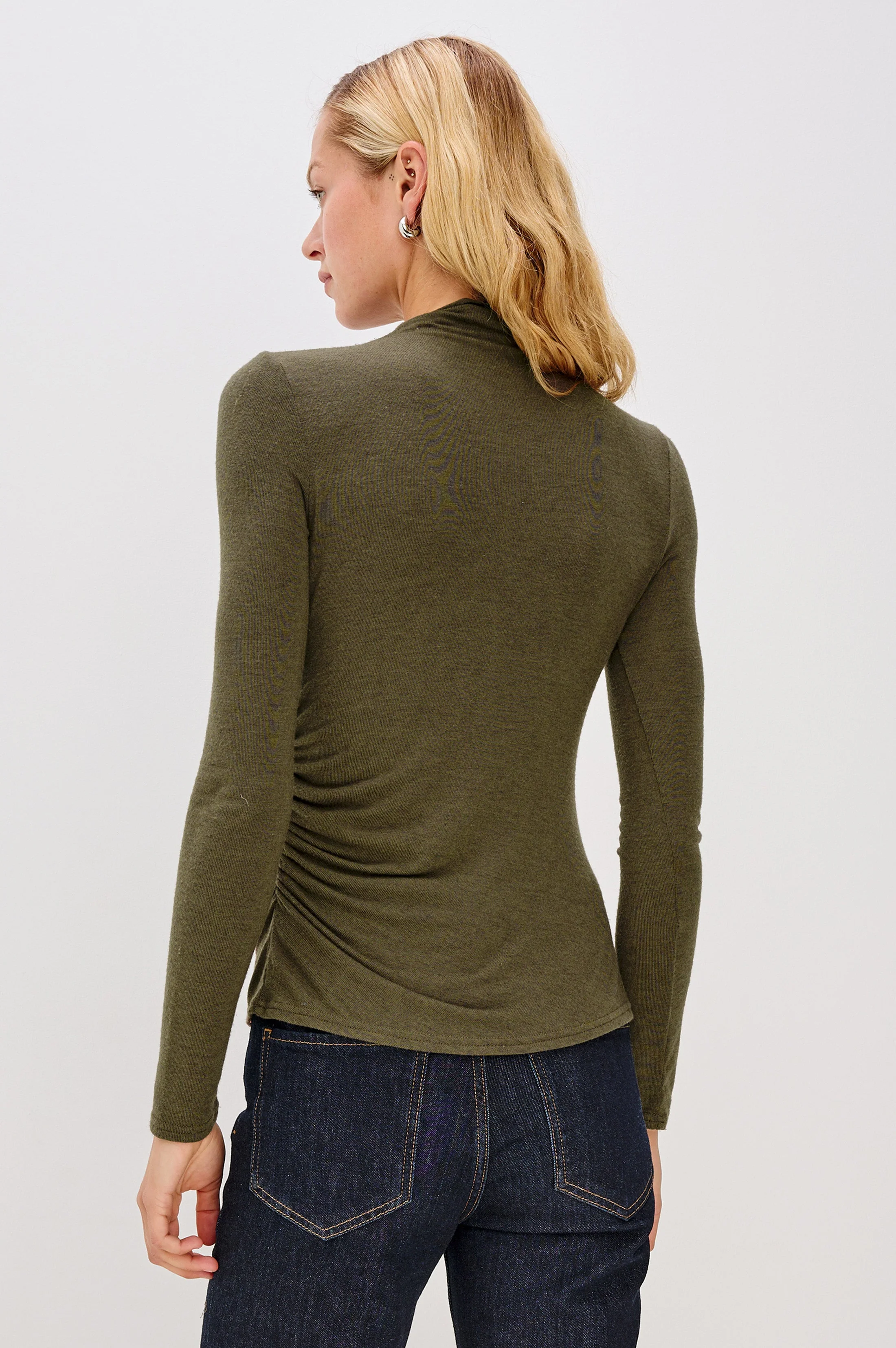 JOELLE TOP - HEATHER OLIVE - Image 5