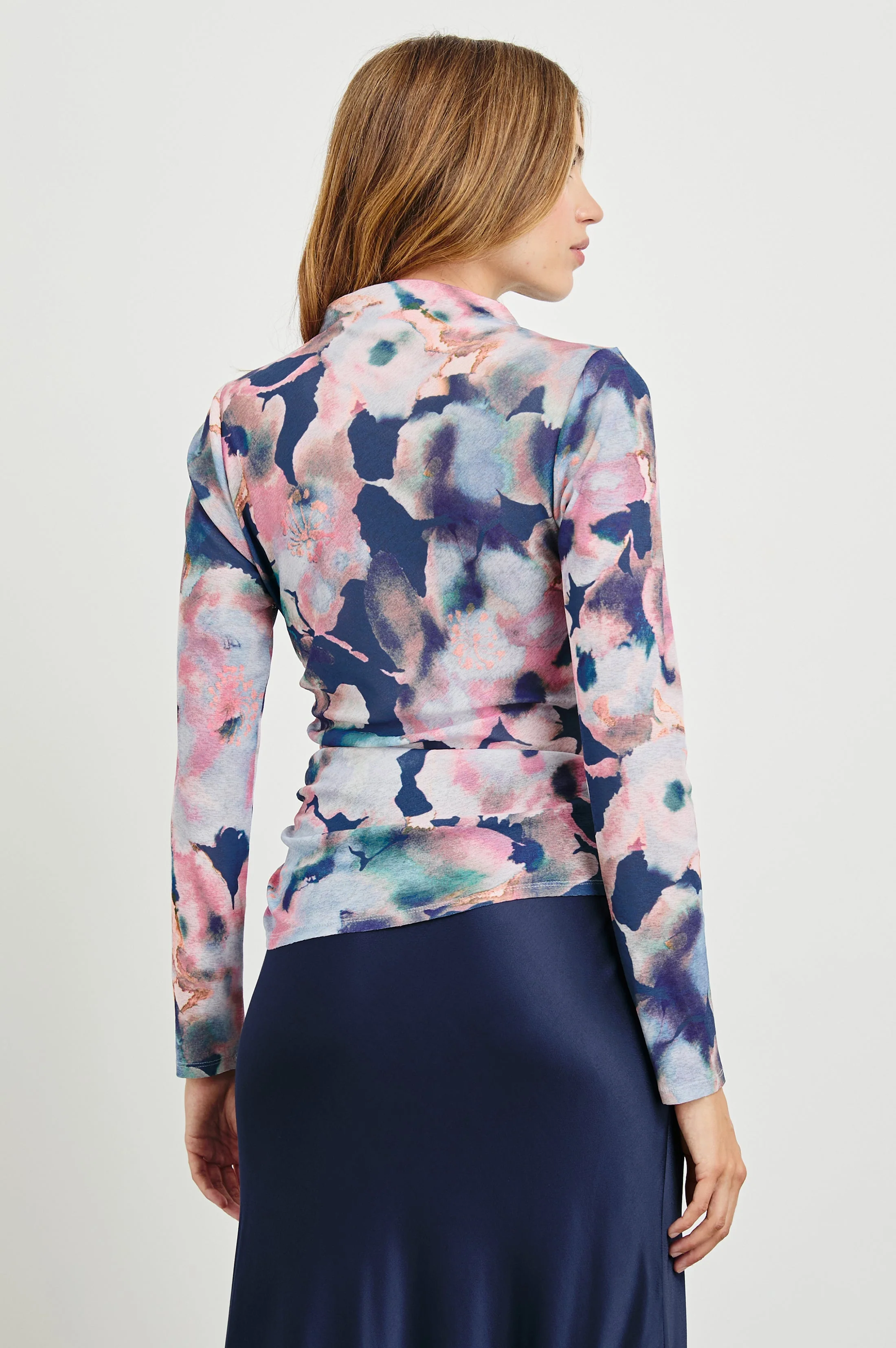 JOELLE TOP - MIDNIGHT VERBENA - Image 4