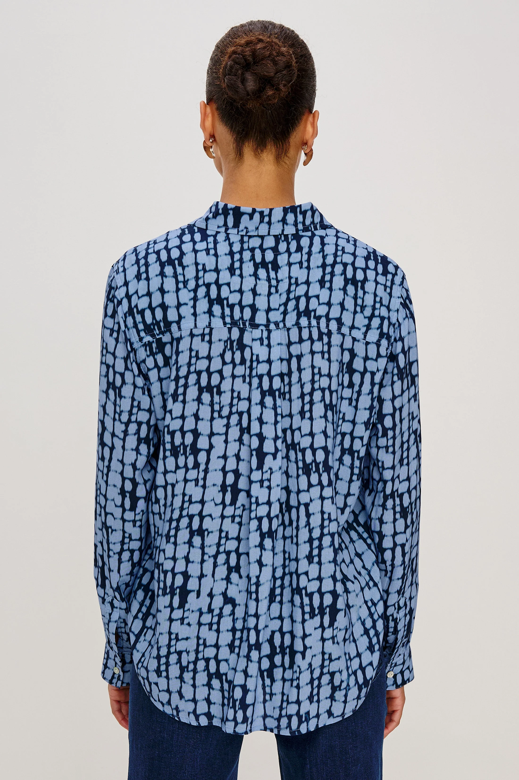 JOSEPHINE SHIRT - INDIGO SHIBORI - Image 4