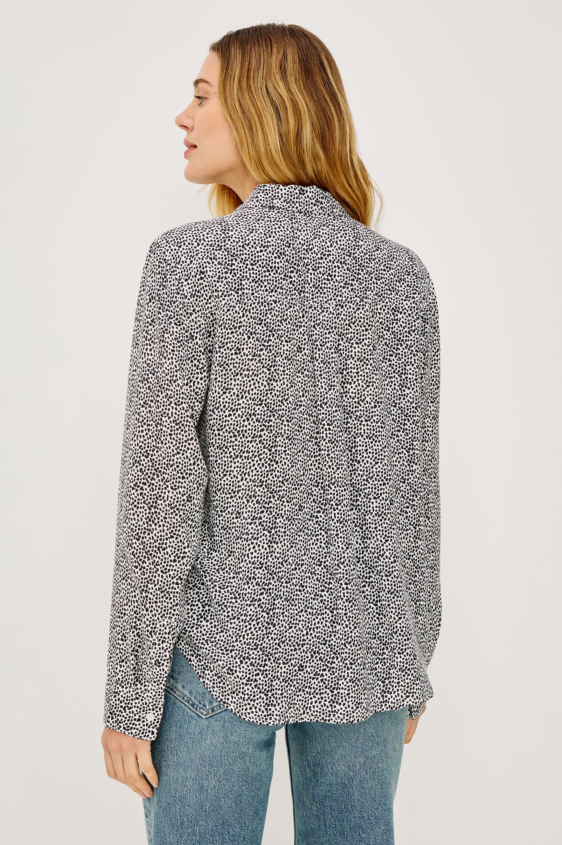 JOSEPHINE SHIRT - IVORY MICRO SPOTS - Image 5