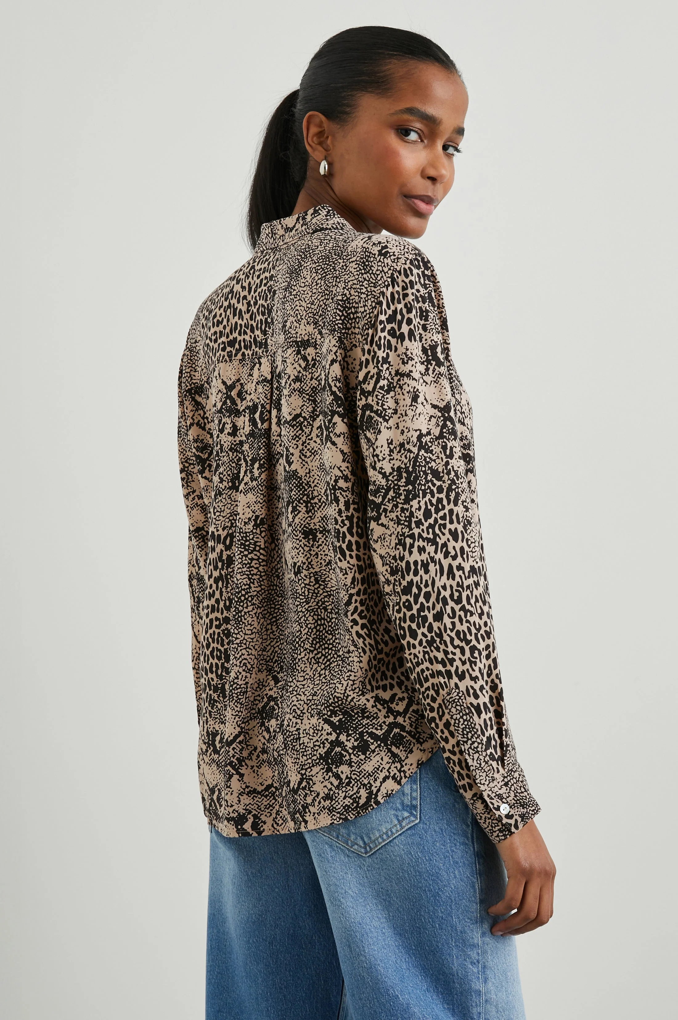 JOSEPHINE SHIRT - TAUPE MIXED ANIMAL - Image 4