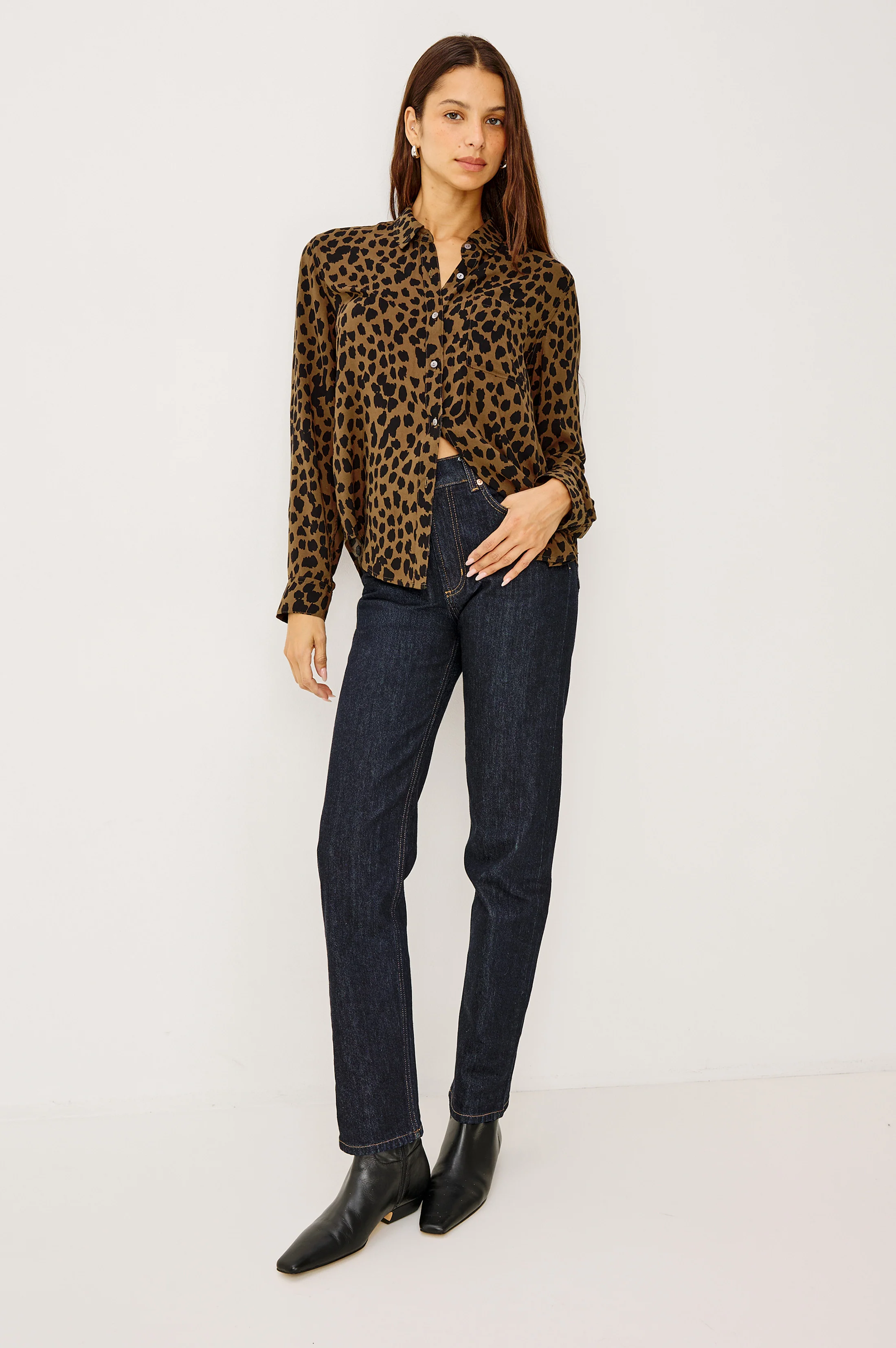 JOSEPHINE SHIRT - TEAK SPOTTED - Image 3